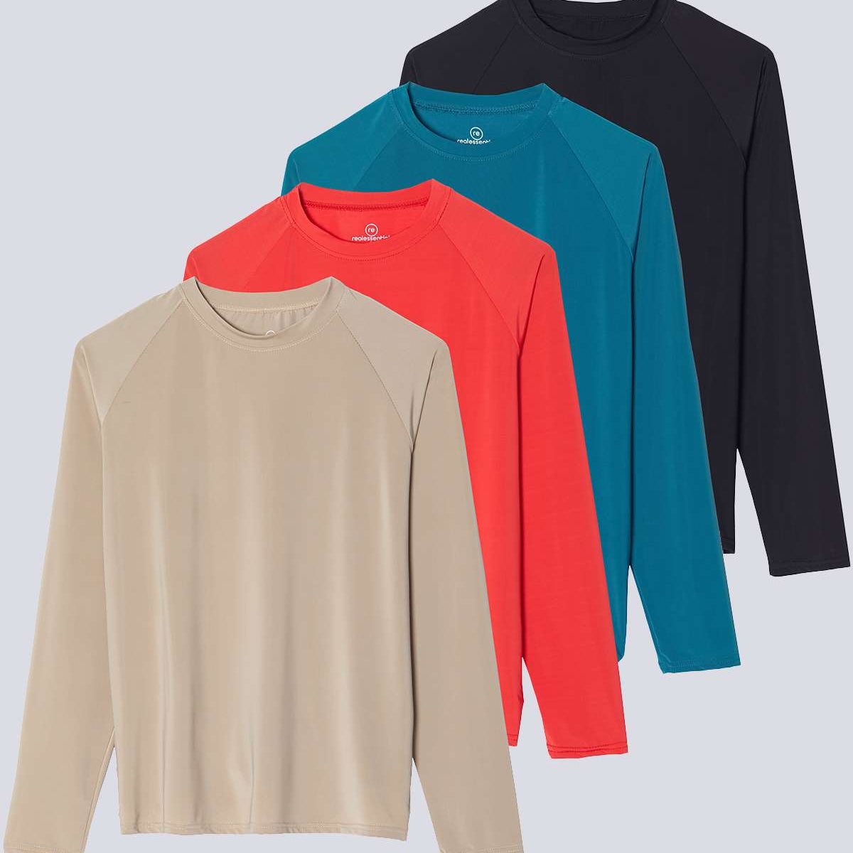 4 Pack: Women's Long Sleeve Rash Guard Shirt Swimwear UPF Sun Protection (Available In Plus Size)