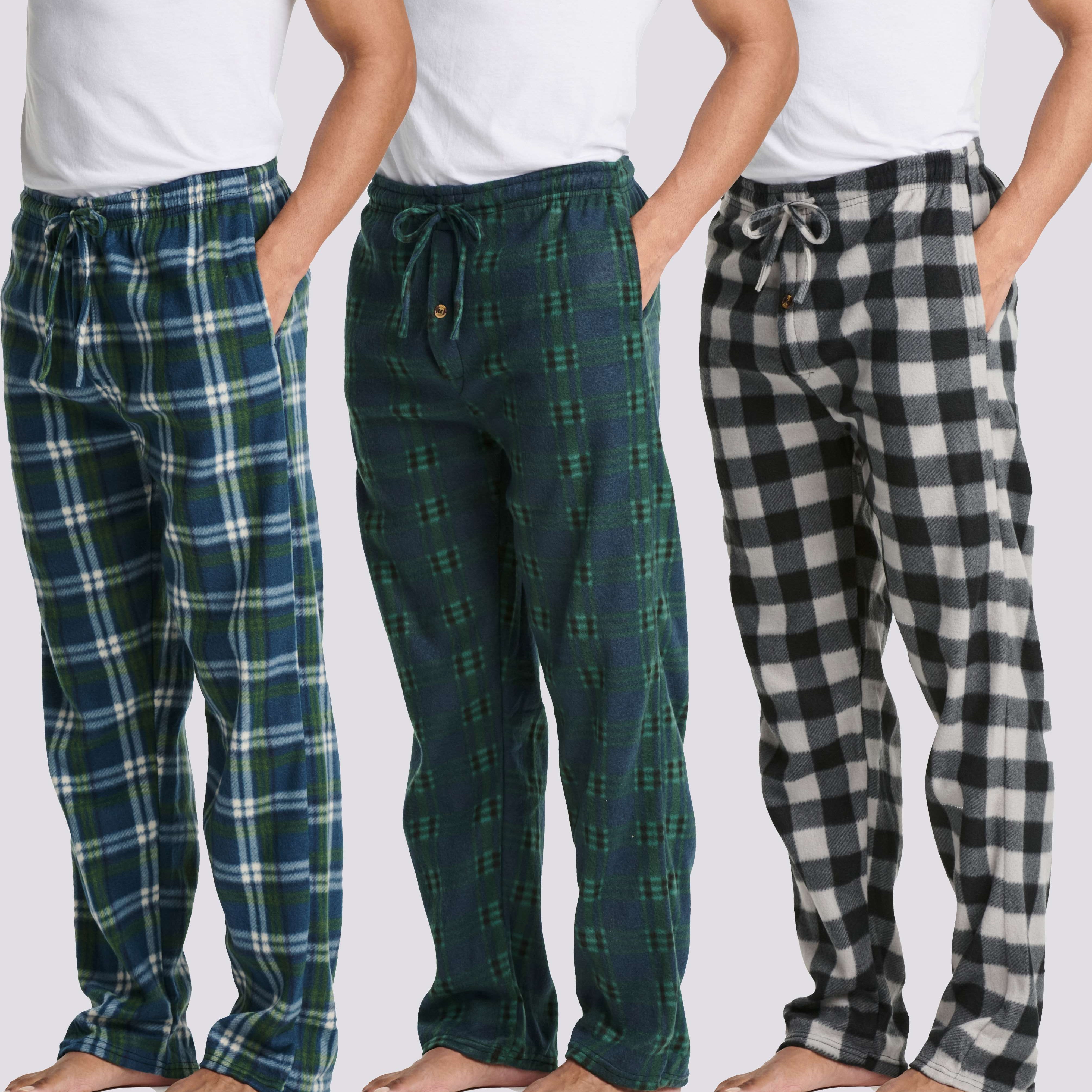 3 Pack: Mens Fleece Pajama Pants
