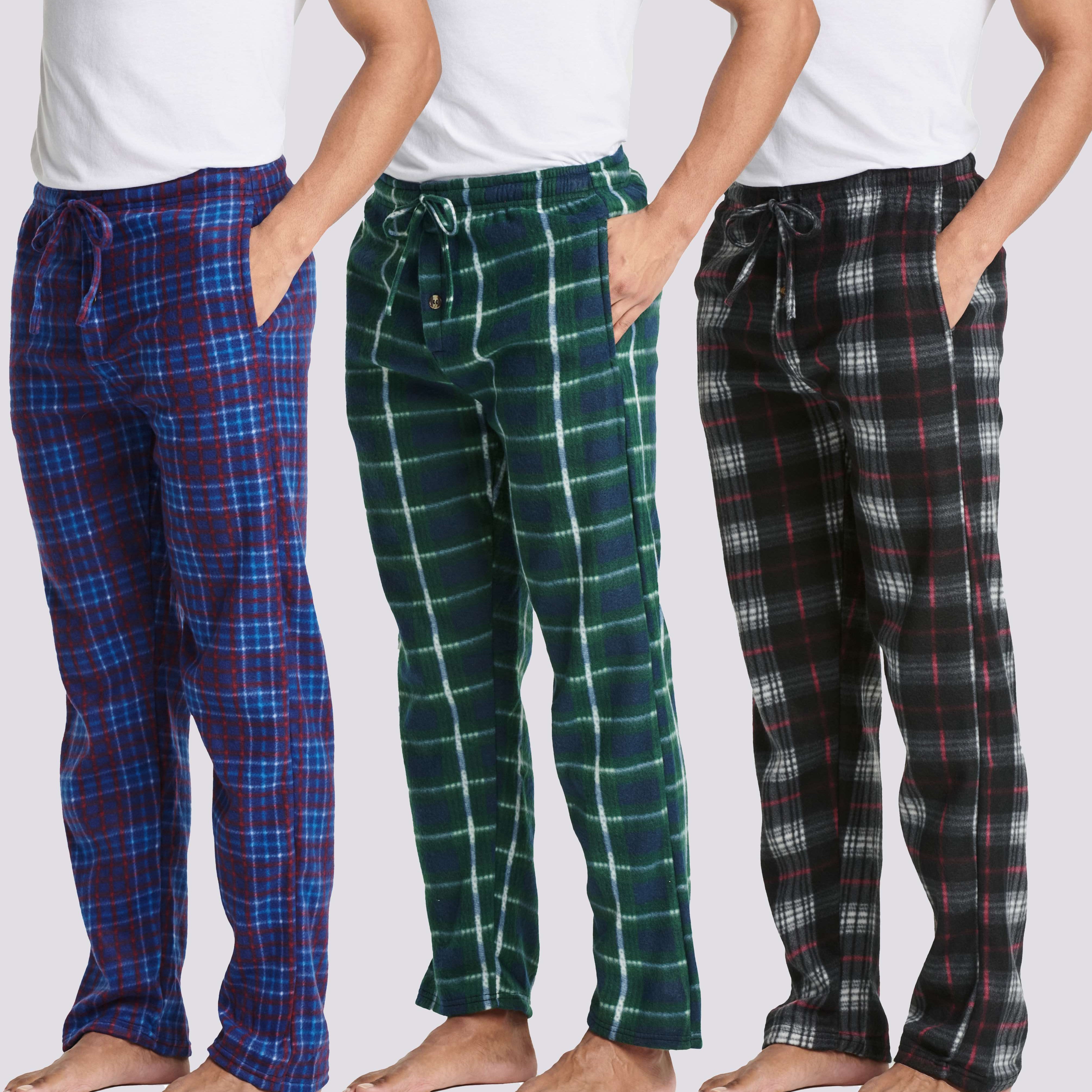 3 Pack: Mens Fleece Pajama Pants
