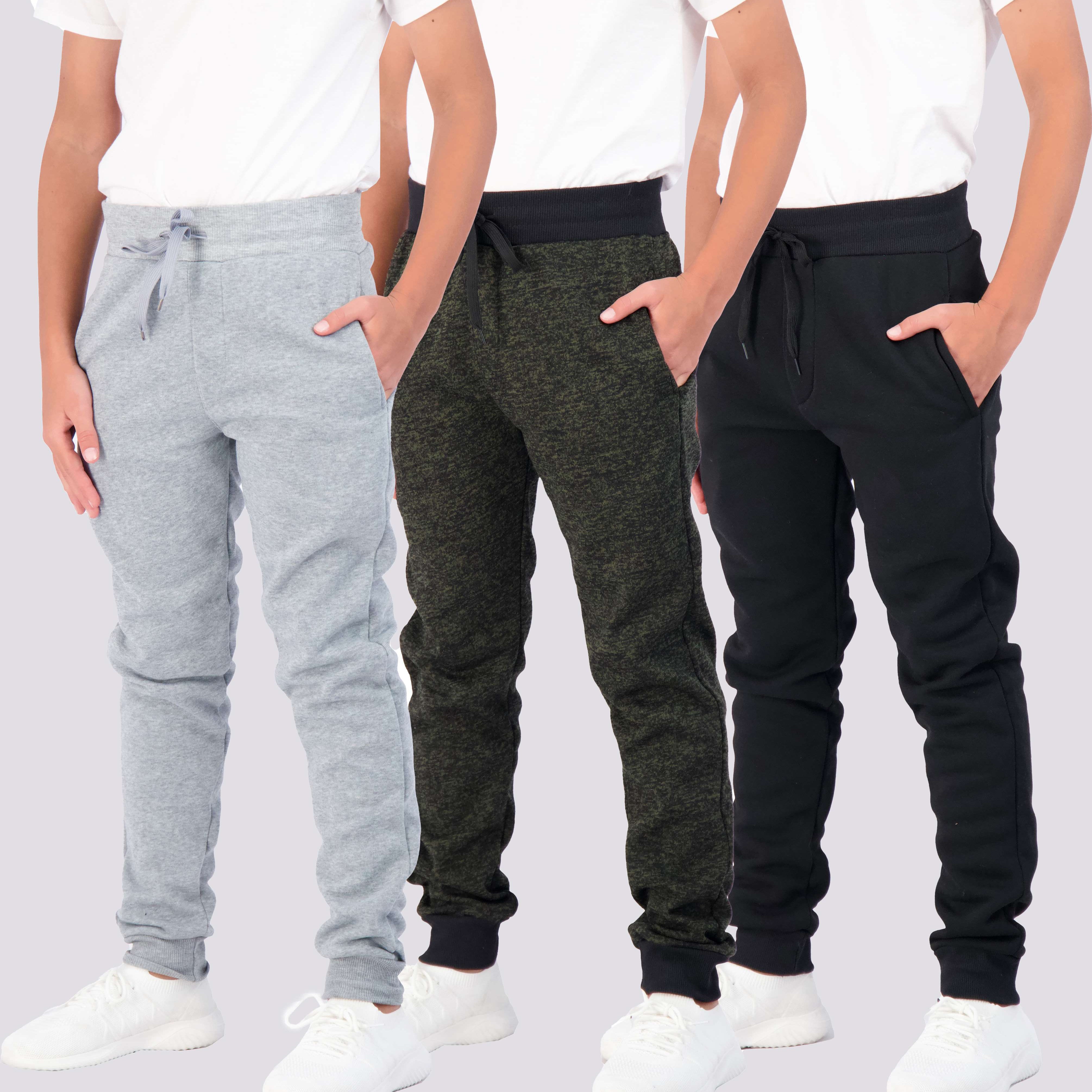 3 Pack: Boys Fleece Jogger Sweatpants
