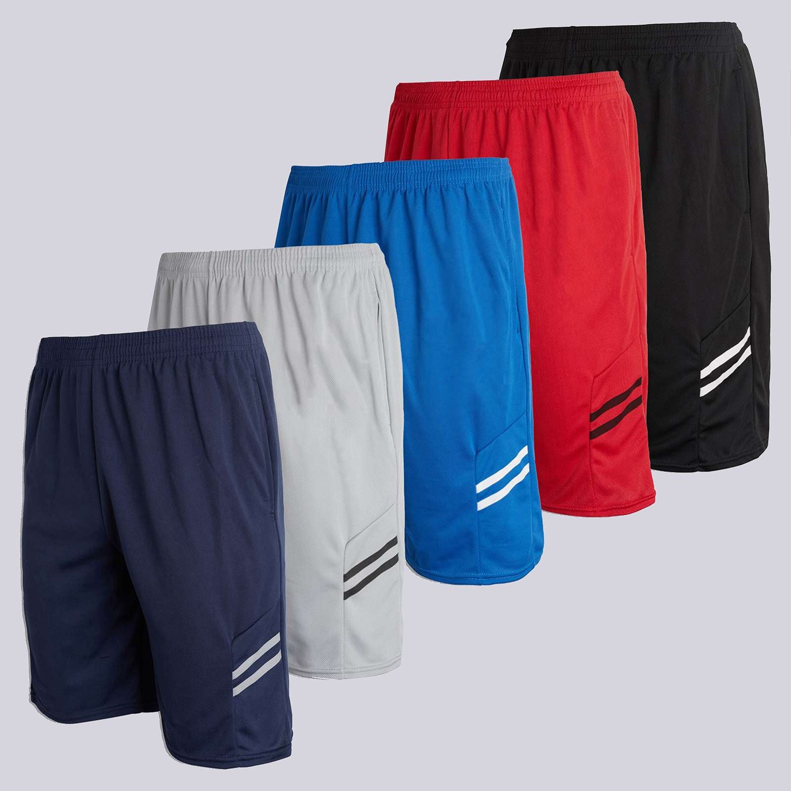 5 Pack: Boys Mesh Active Performance Shorts