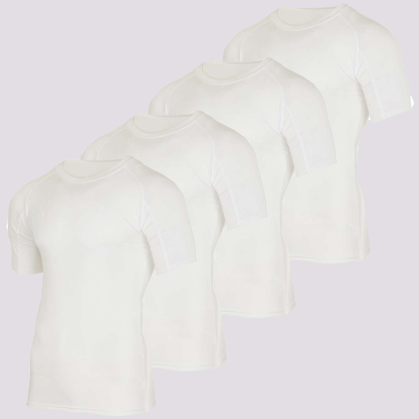 4 Pack: Mens Short Sleeve Compression Shirt