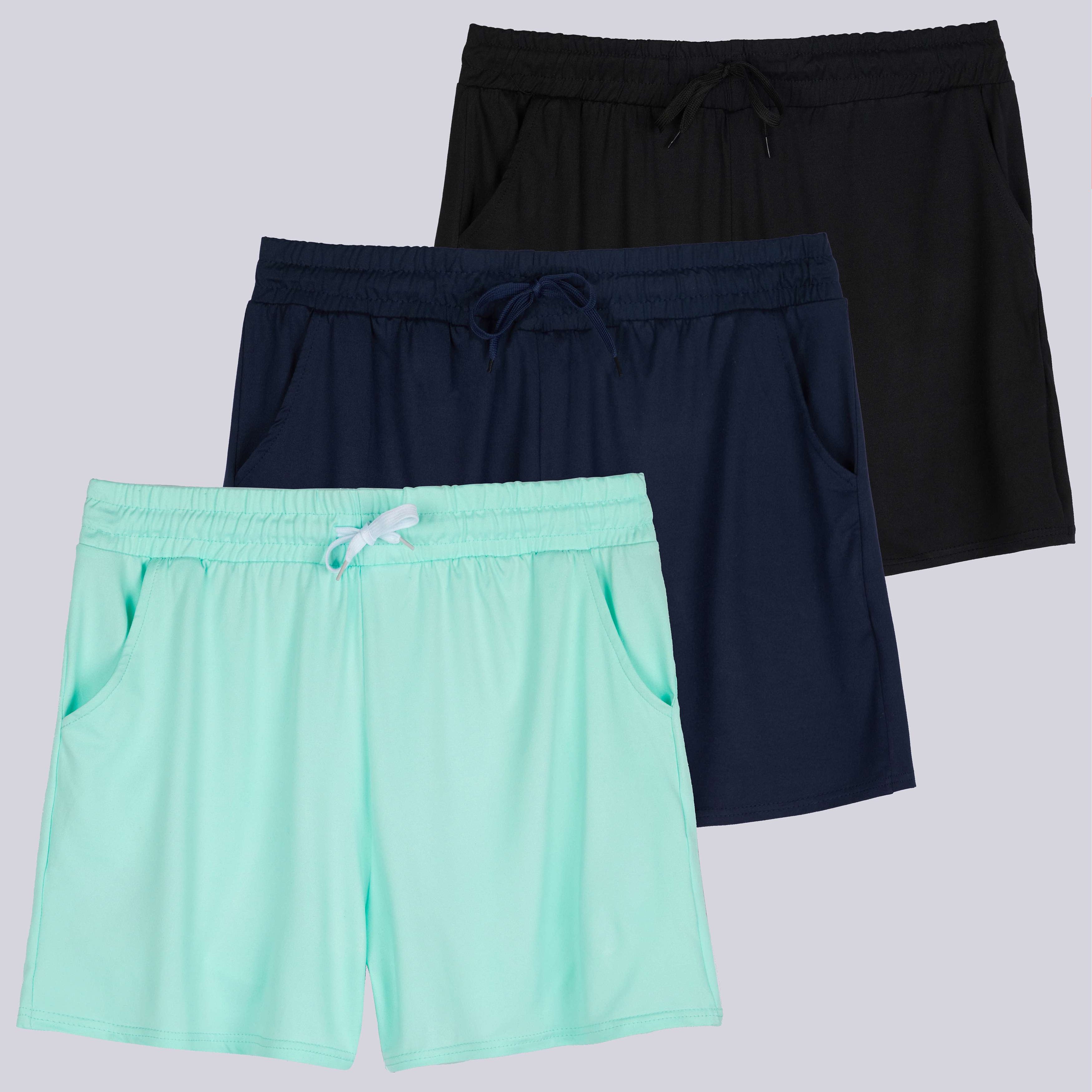 3 Pack: Womens Plus Super-Soft Lounge Shorts