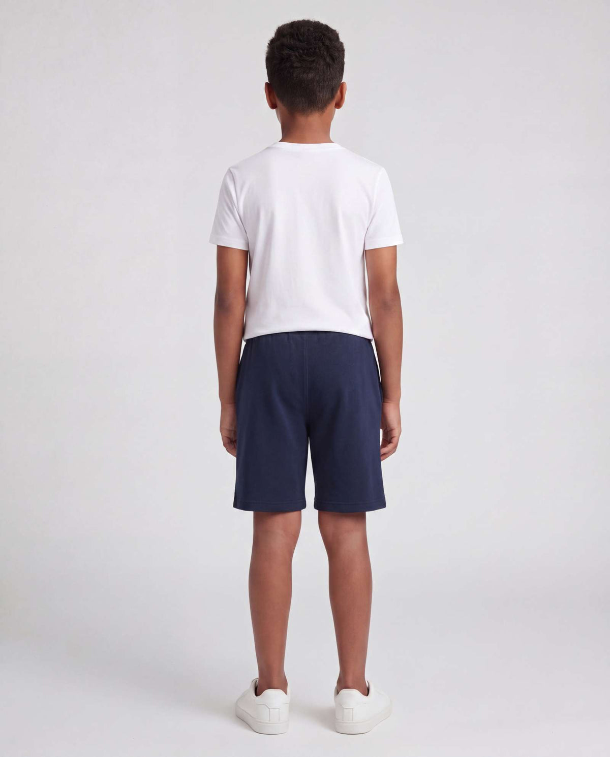 Real Essentials 3 Pack Boys' Fleece Shorts Athletic Gym Kids Teens Pajama Sleep Pockets - Solid Black, Solid Navy, Solid Charcoal