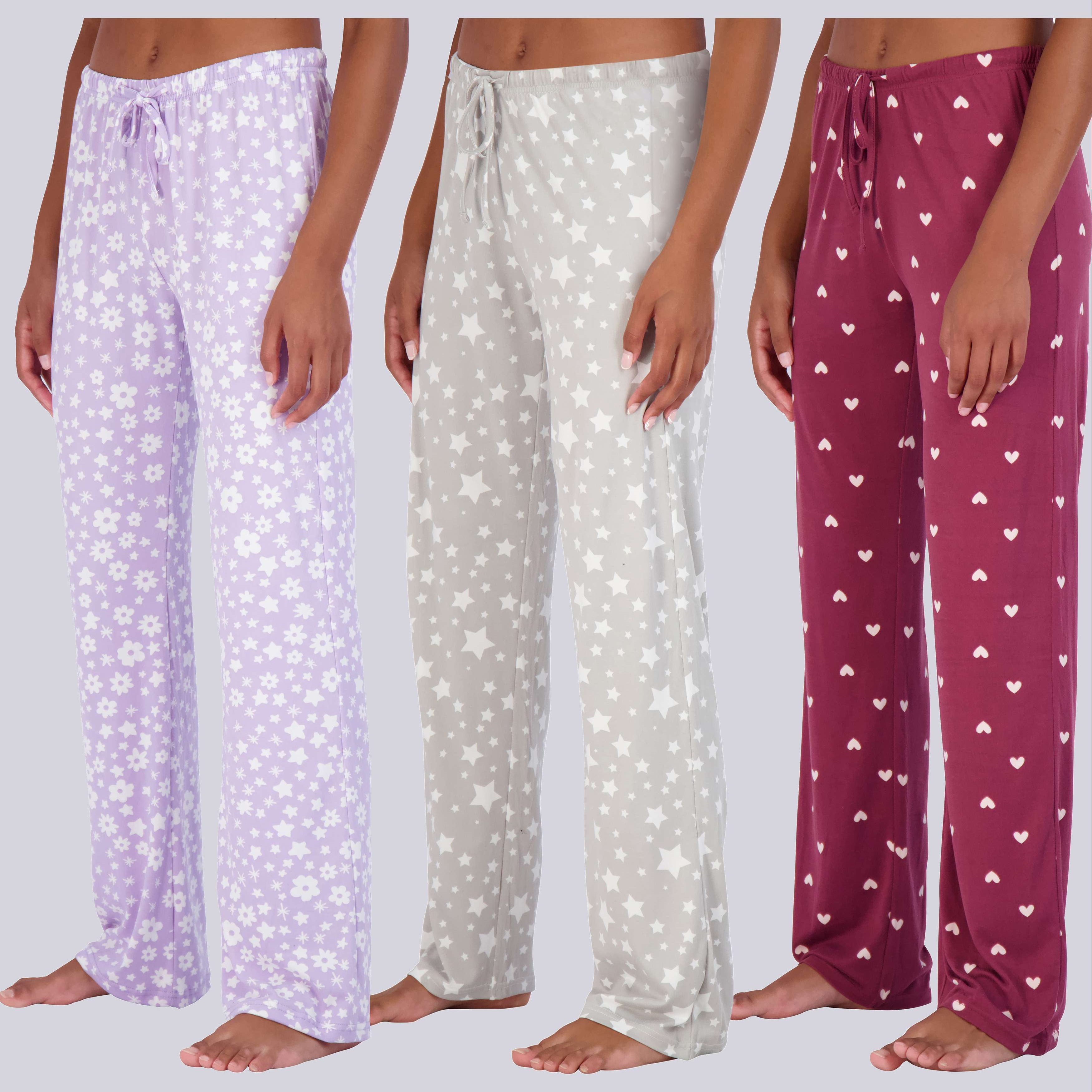 3 Pack: Women's Ultra-Soft Pajama Pants
