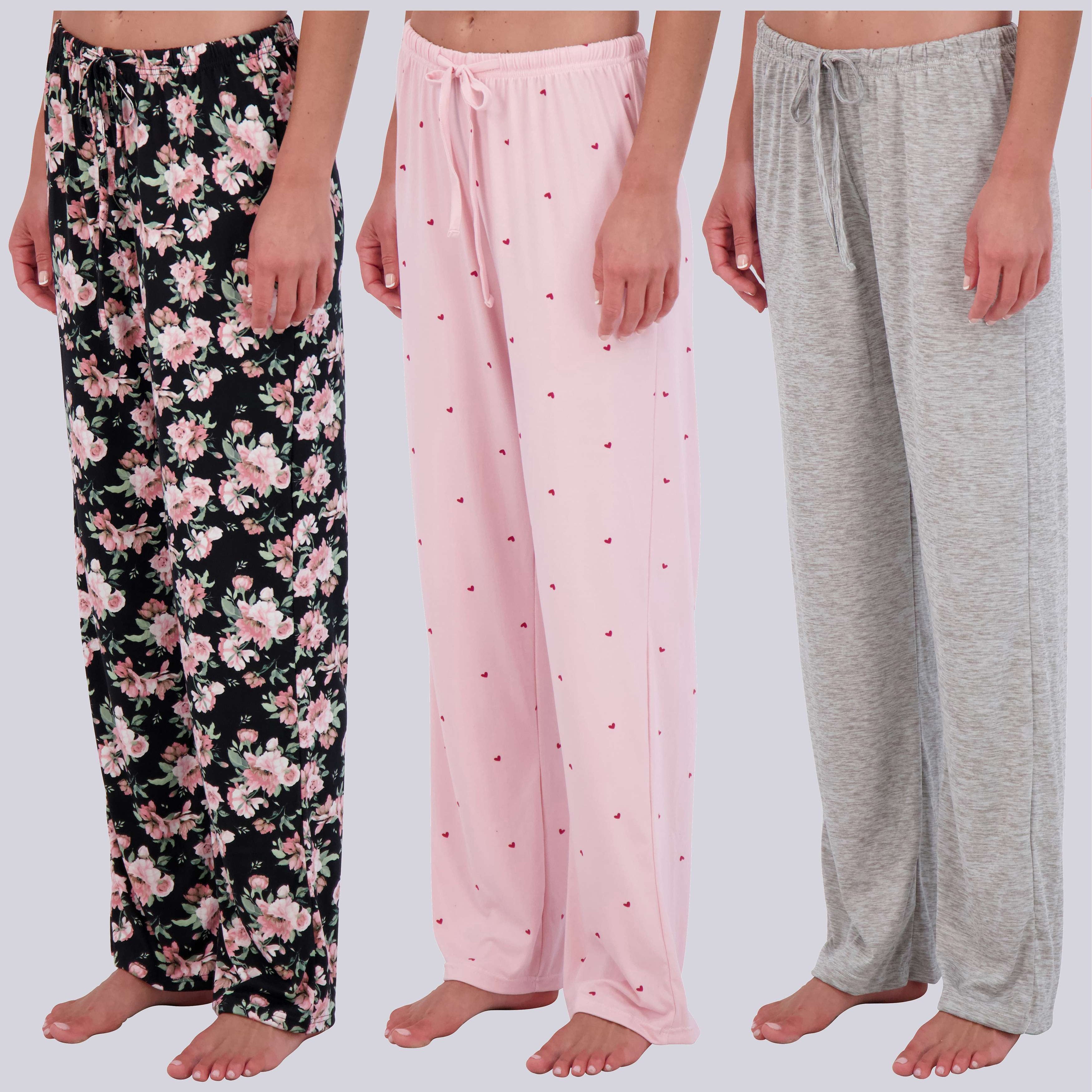 3 Pack: Womens Ultra-Soft Pajama Pants