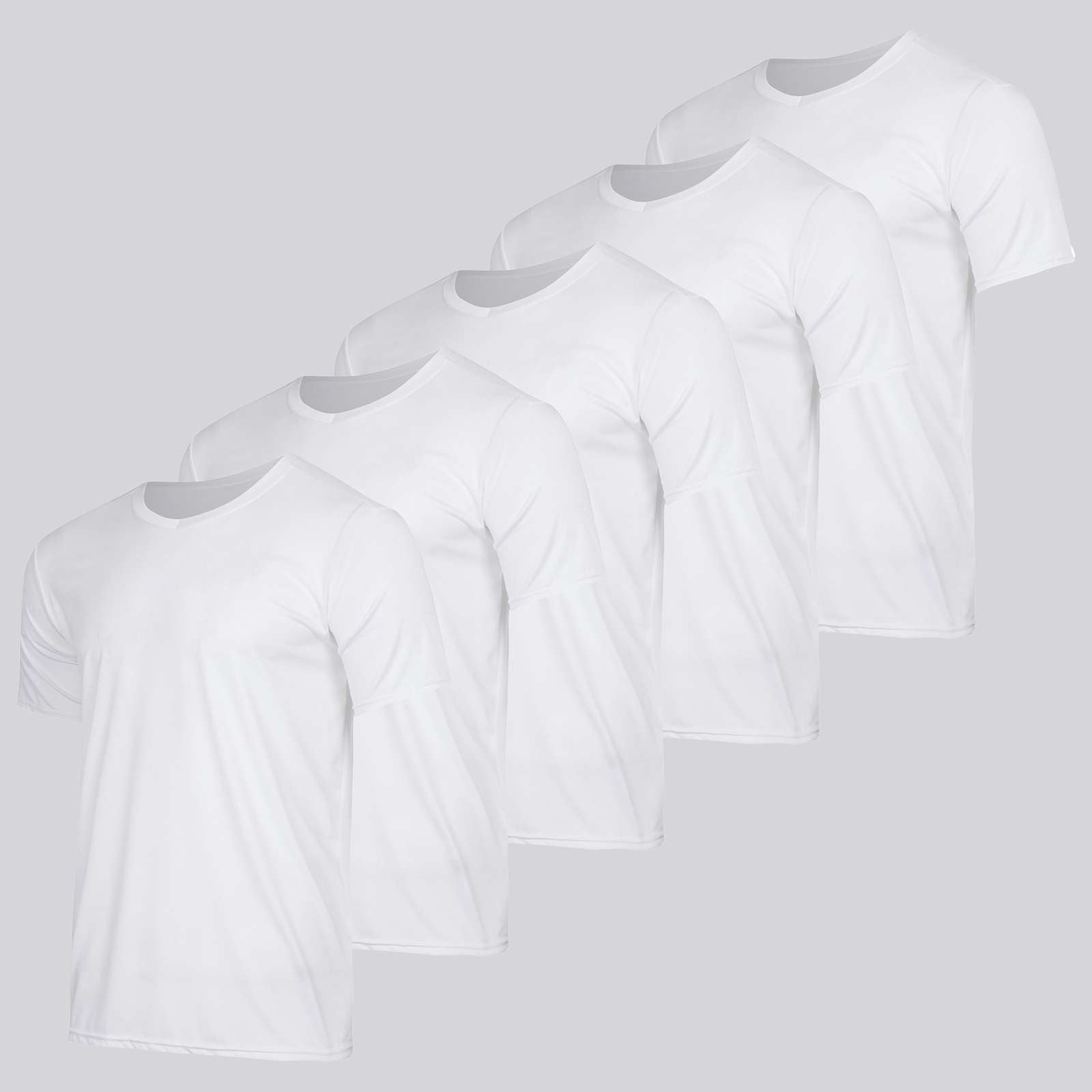 5 Pack: Men’s V-Neck Dry-Fit T-Shirt