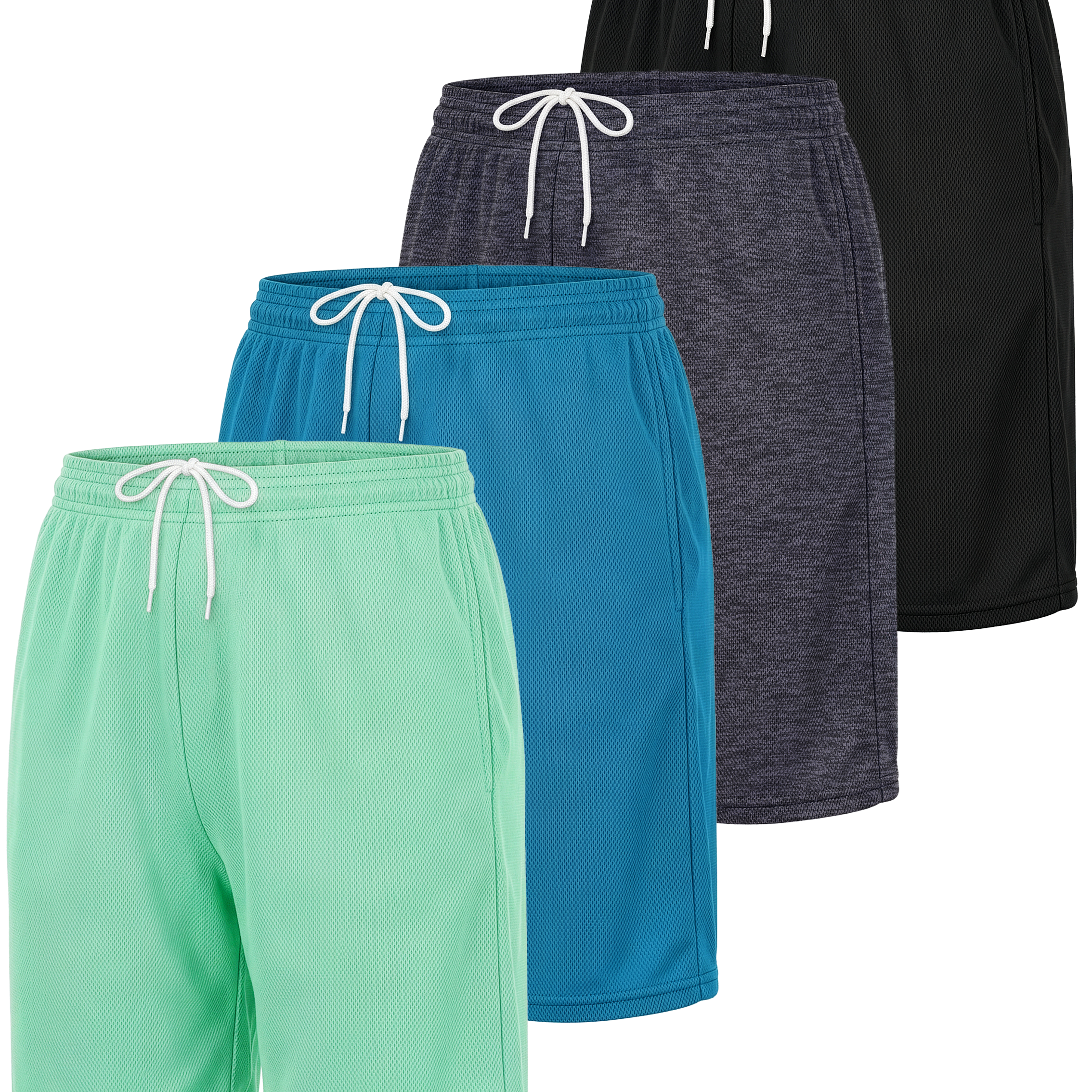 4 Pack: Women's 7" Mesh Quick-Dry Bermuda Shorts