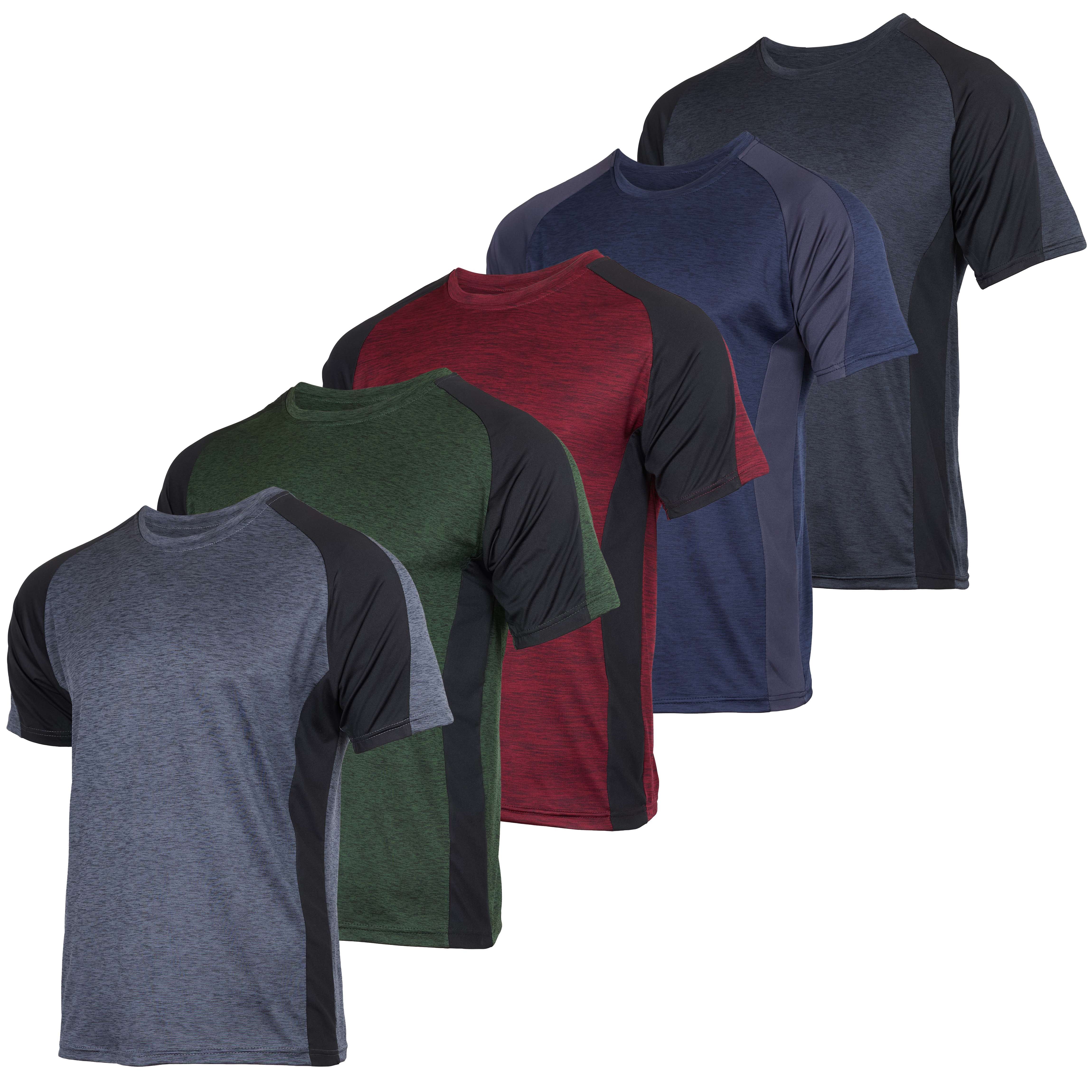 5 Pack: Boys Dry Fit Active Short-Sleeve T-Shirt
