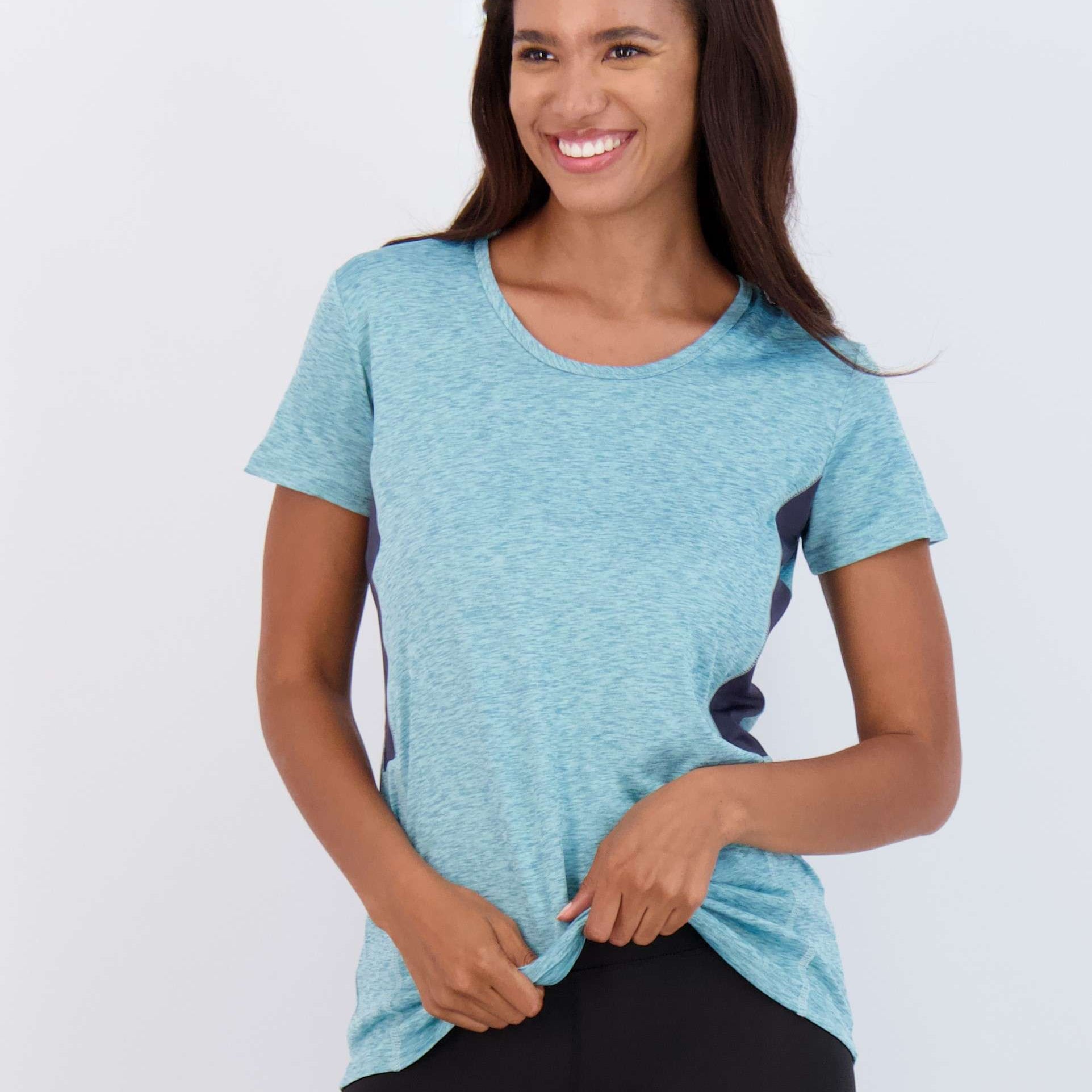 5 Pack: Womens Dry Fit Short-Sleeve Crew Neck Active T-Shirt