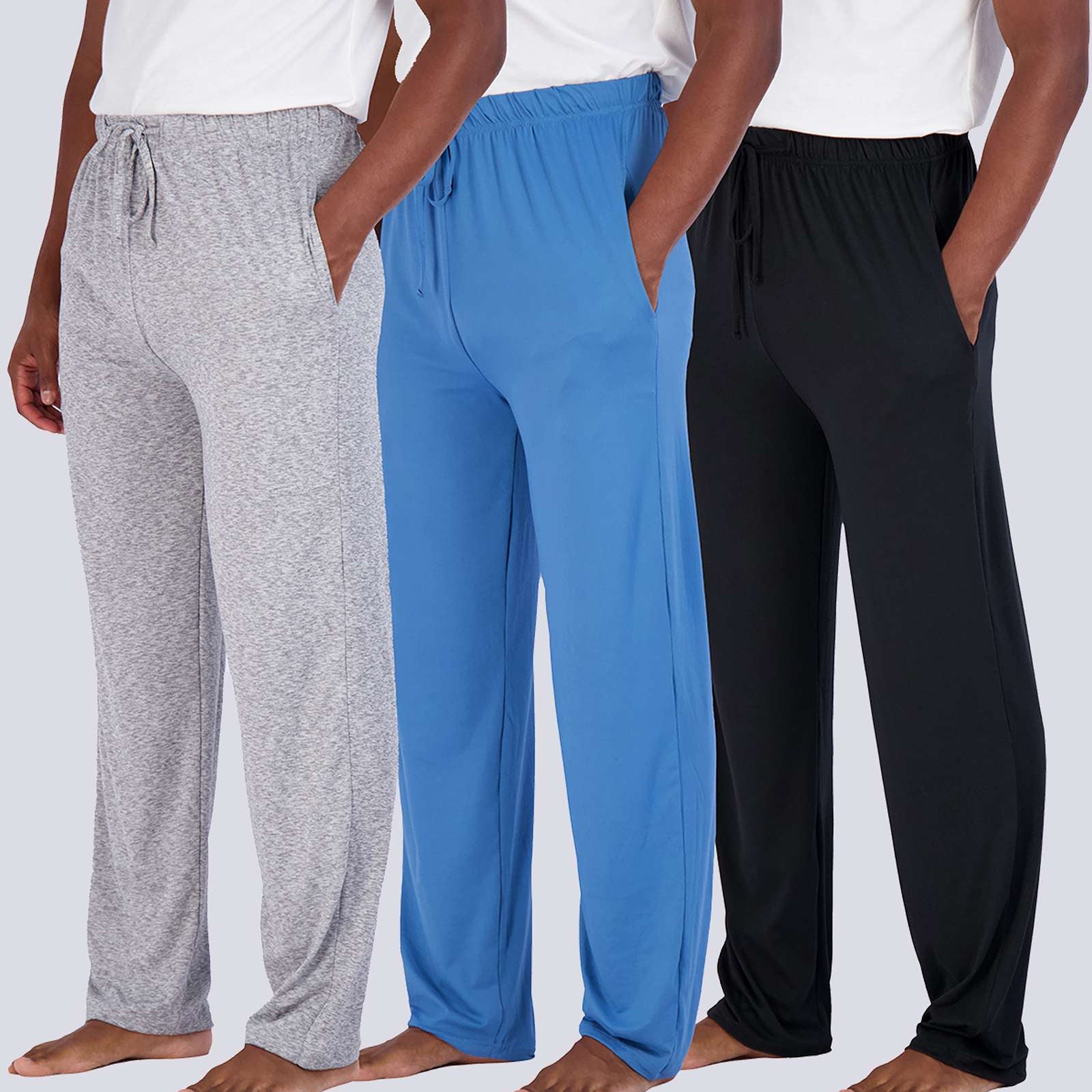 3 Pack: Mens Soft Pajama Lounge Pants