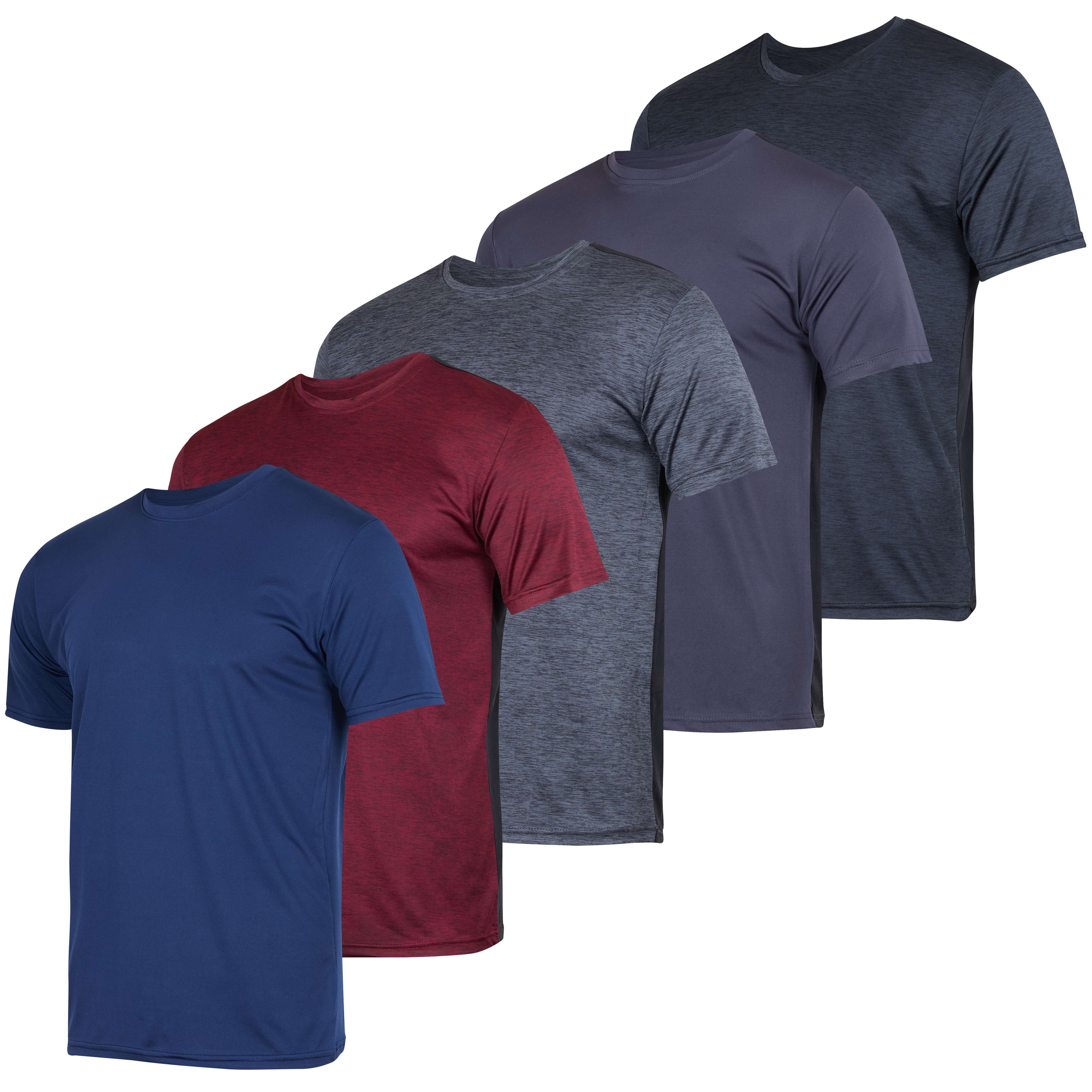 5 Pack: Boys Dry Fit Active Short-Sleeve T-Shirt
