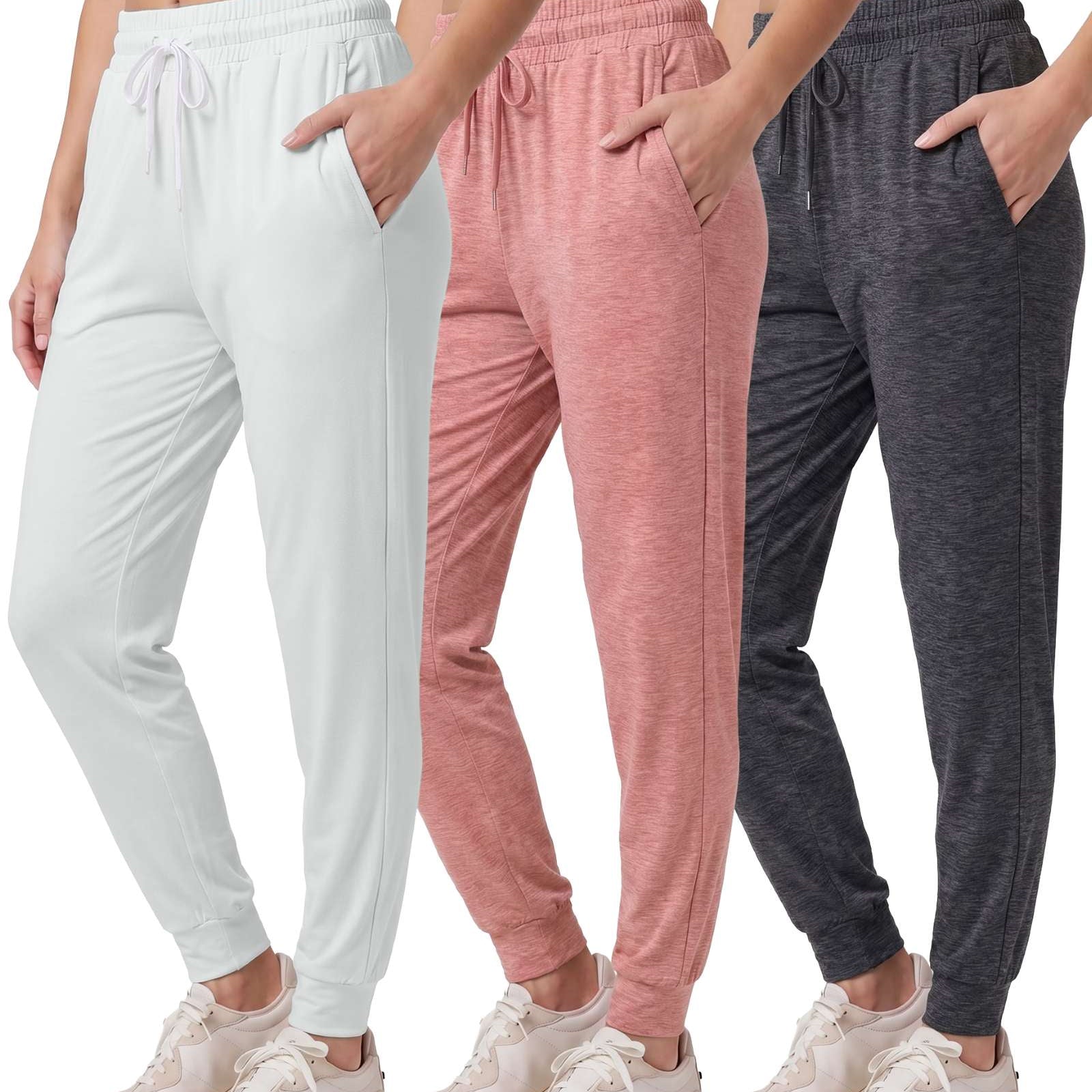 3 Pack: Womens Ultra-Soft Lounge Joggers