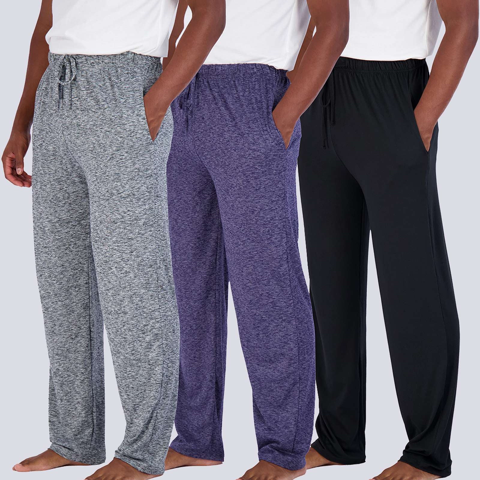 3 Pack: Mens Soft Pajama Lounge Pants