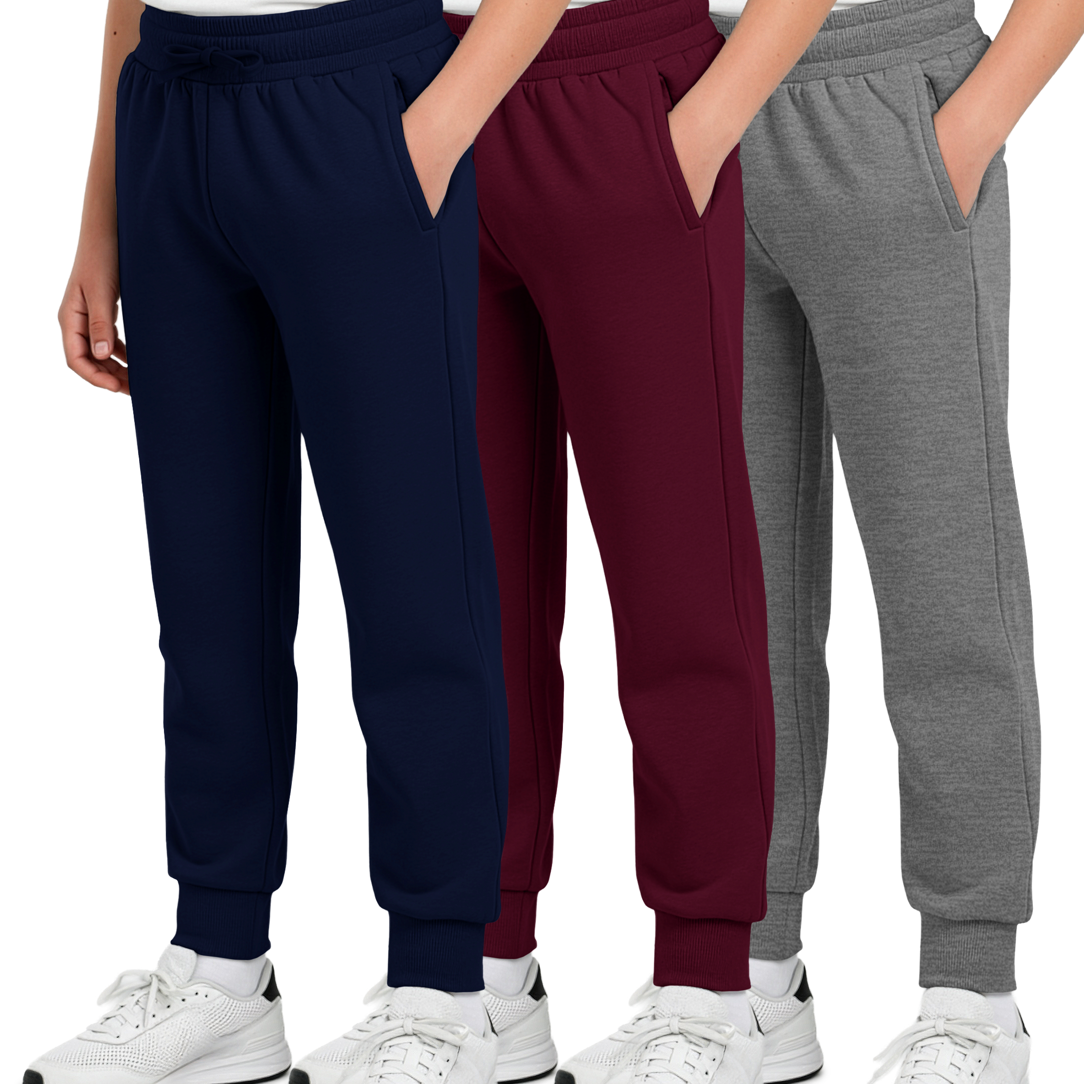 3 Pack: Boys Fleece Jogger Sweatpants