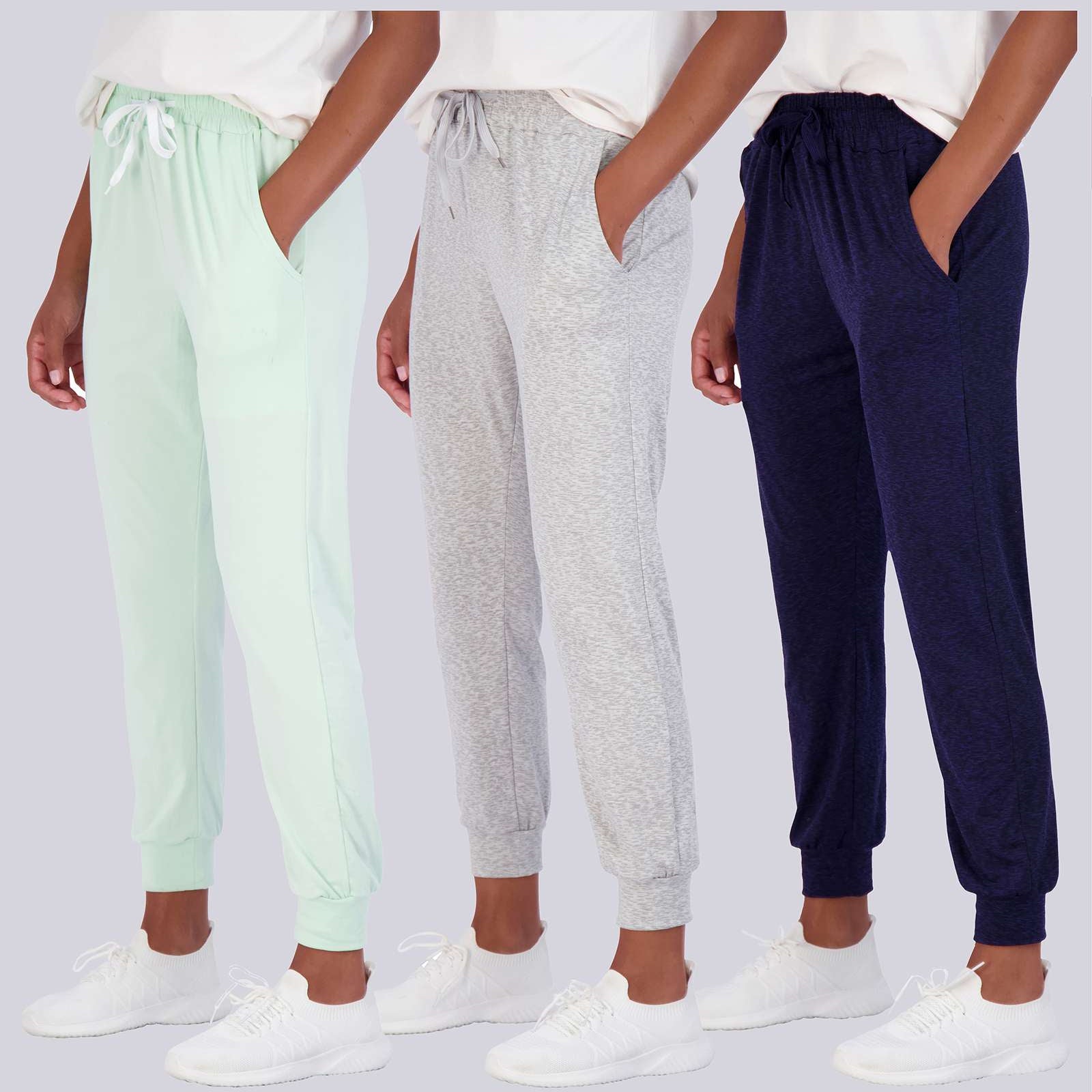 3 Pack: Womens Ultra-Soft Lounge Joggers