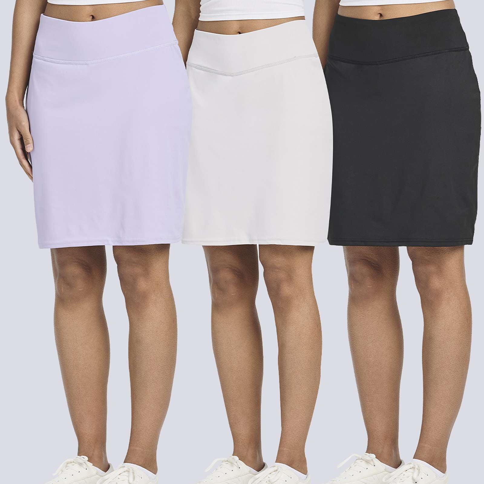 3 Pack: Women's 20" Golf Skirts with Pockets