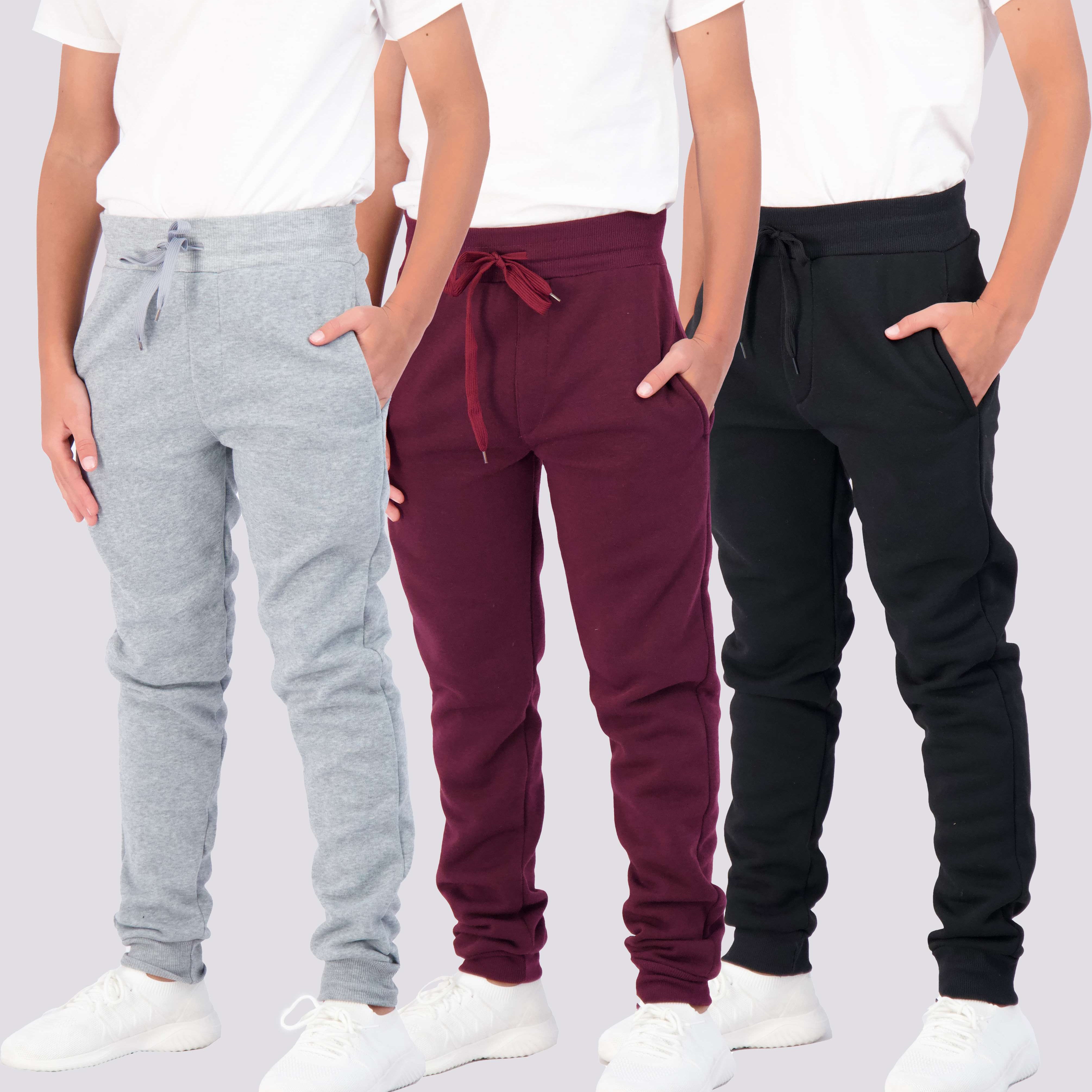 3 Pack: Boys Fleece Jogger Sweatpants