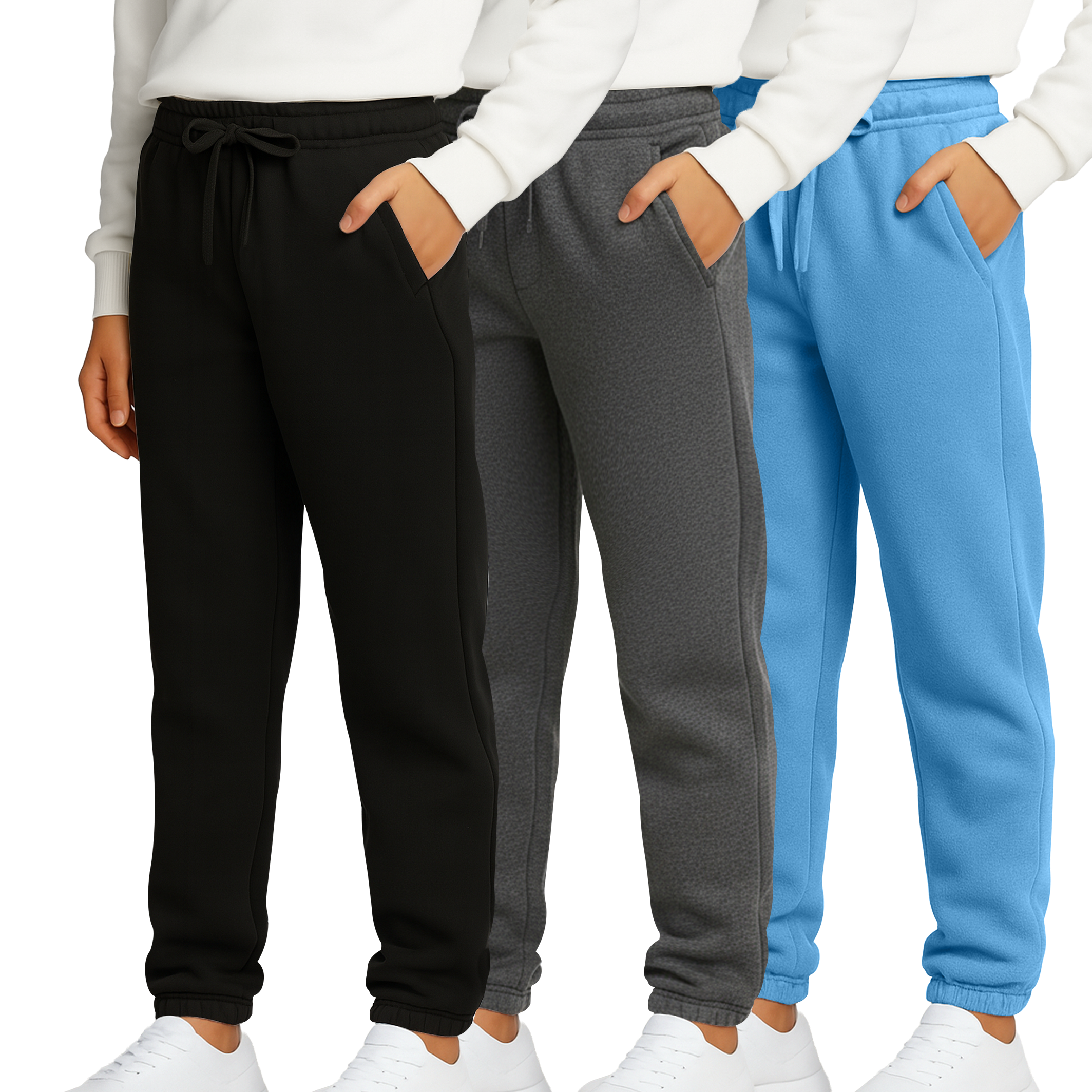 3 Pack: Boys' Tech Fleece Jogger Sweatpants