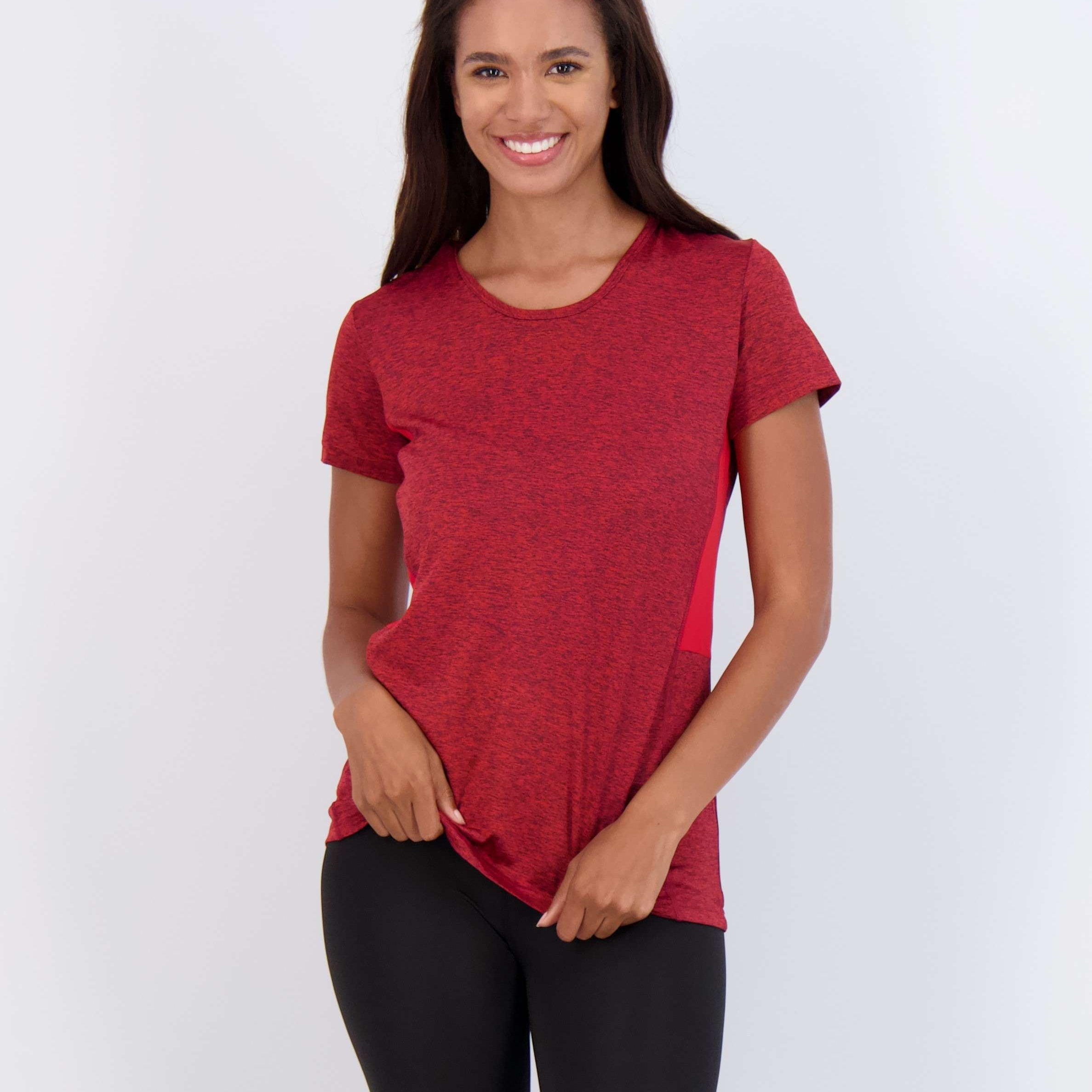 5 Pack: Womens Dry Fit Short-Sleeve Crew Neck Active T-Shirt