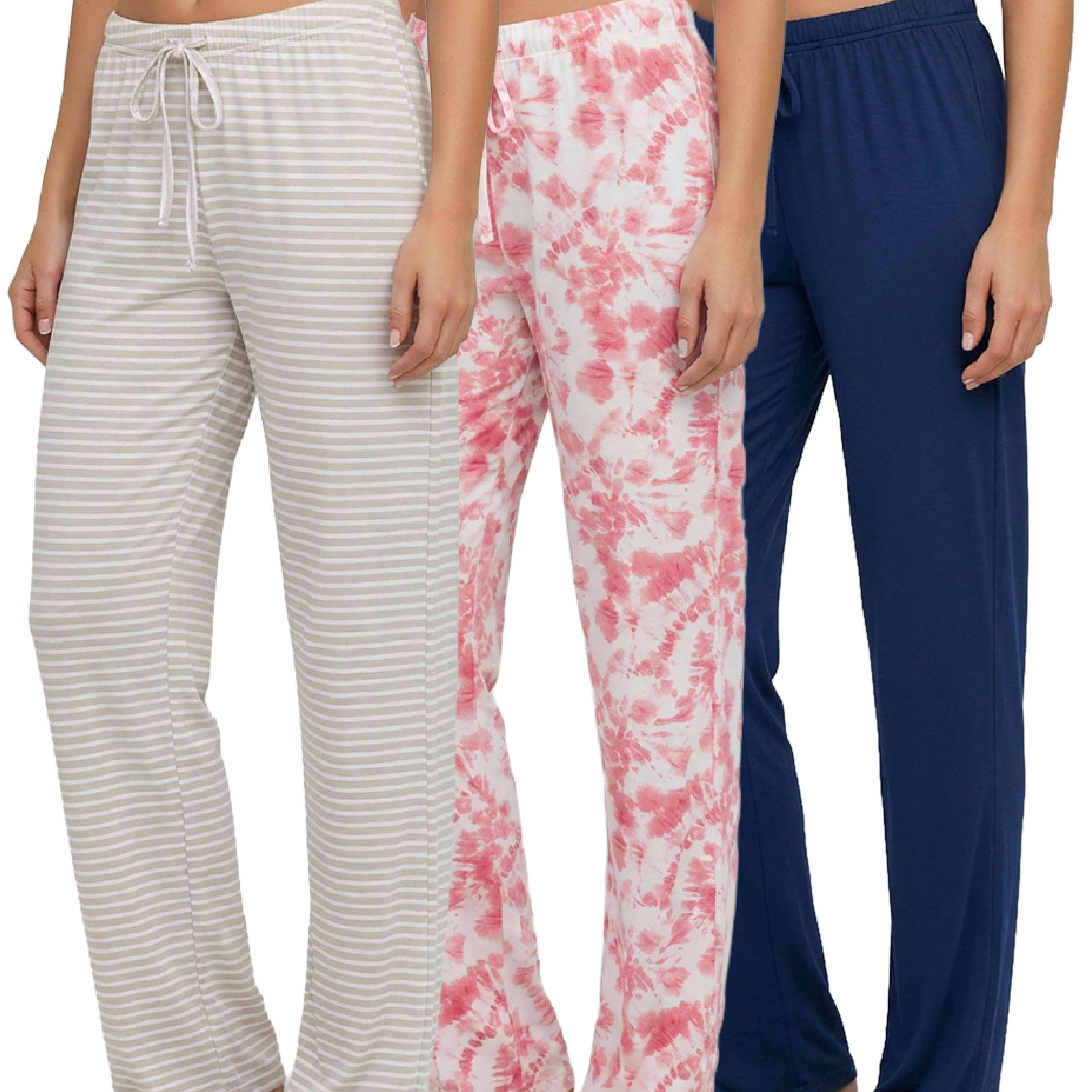 3 Pack: Women's Ultra-Soft Pajama Pants