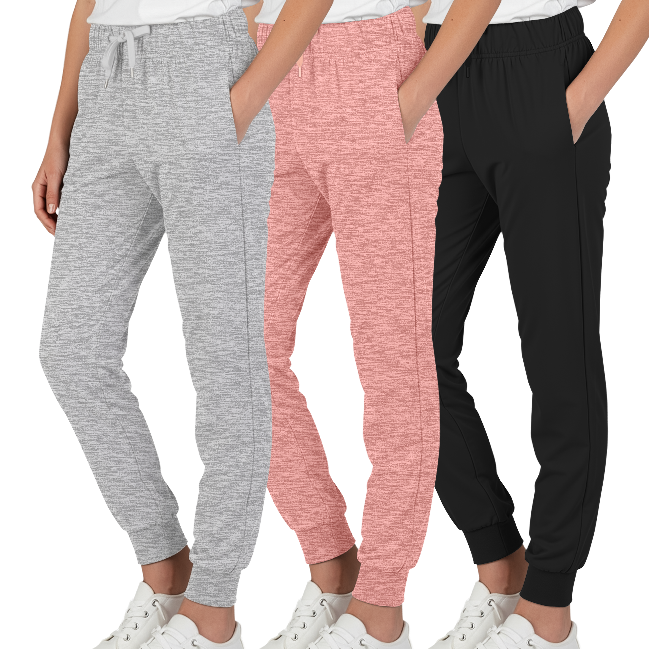 3 Pack: Girls Super-Soft Lounge Jogger Sweatpants