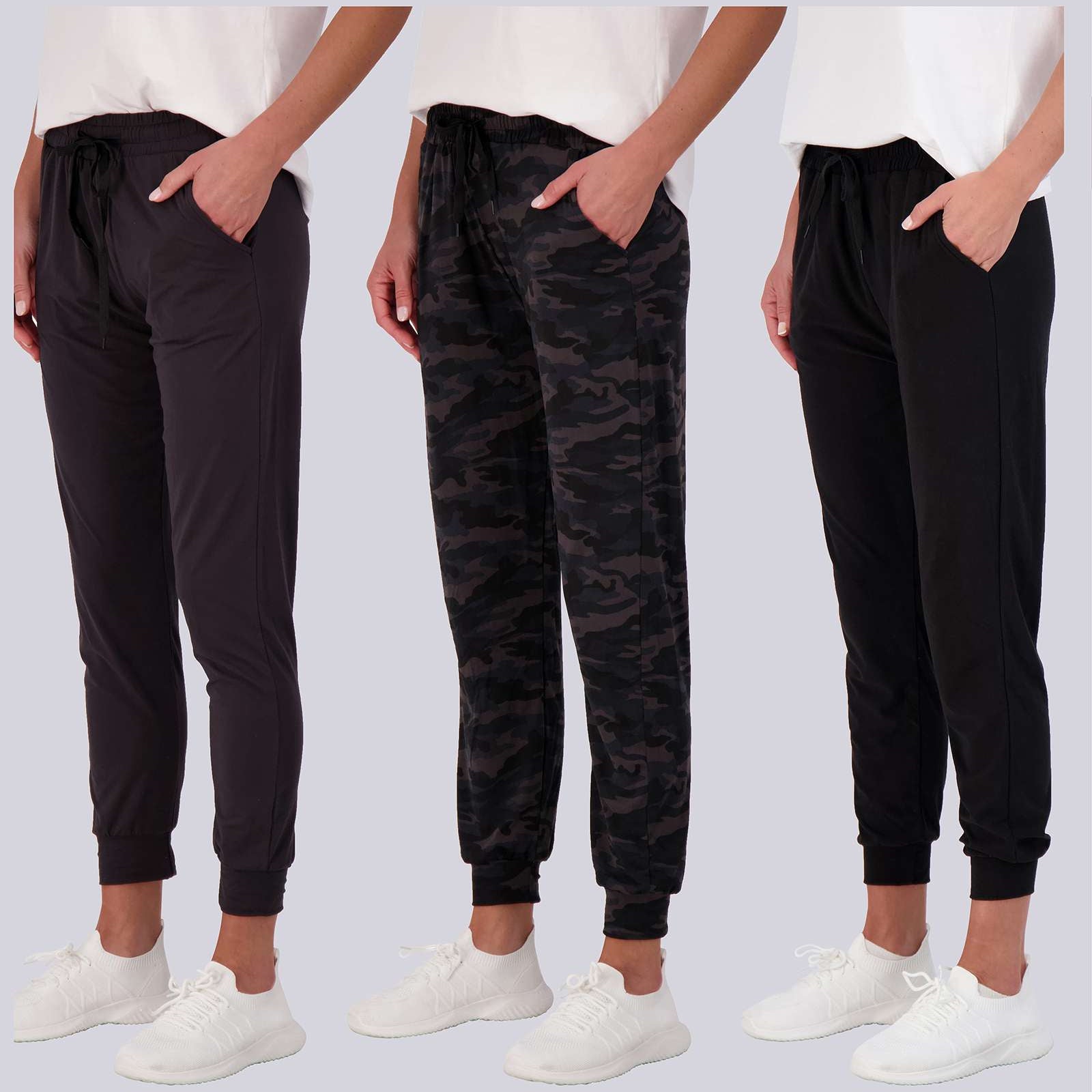 3 Pack: Womens Ultra-Soft Lounge Joggers