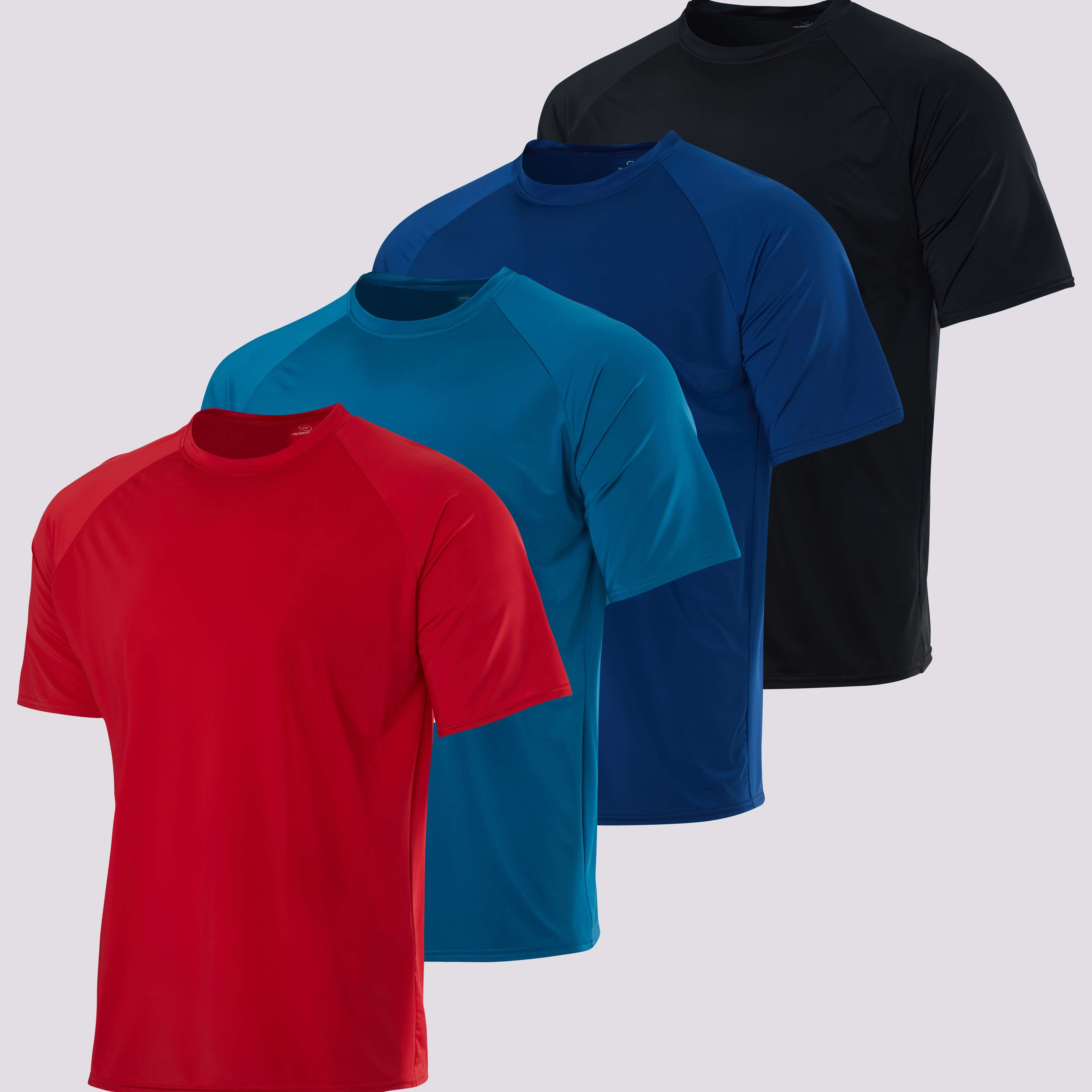 4-Pack: Boys Short Sleeve Quick Dry UPF 50+ Sun Protection Rash Guard Shirt û Swimwear Surf Top for Boys