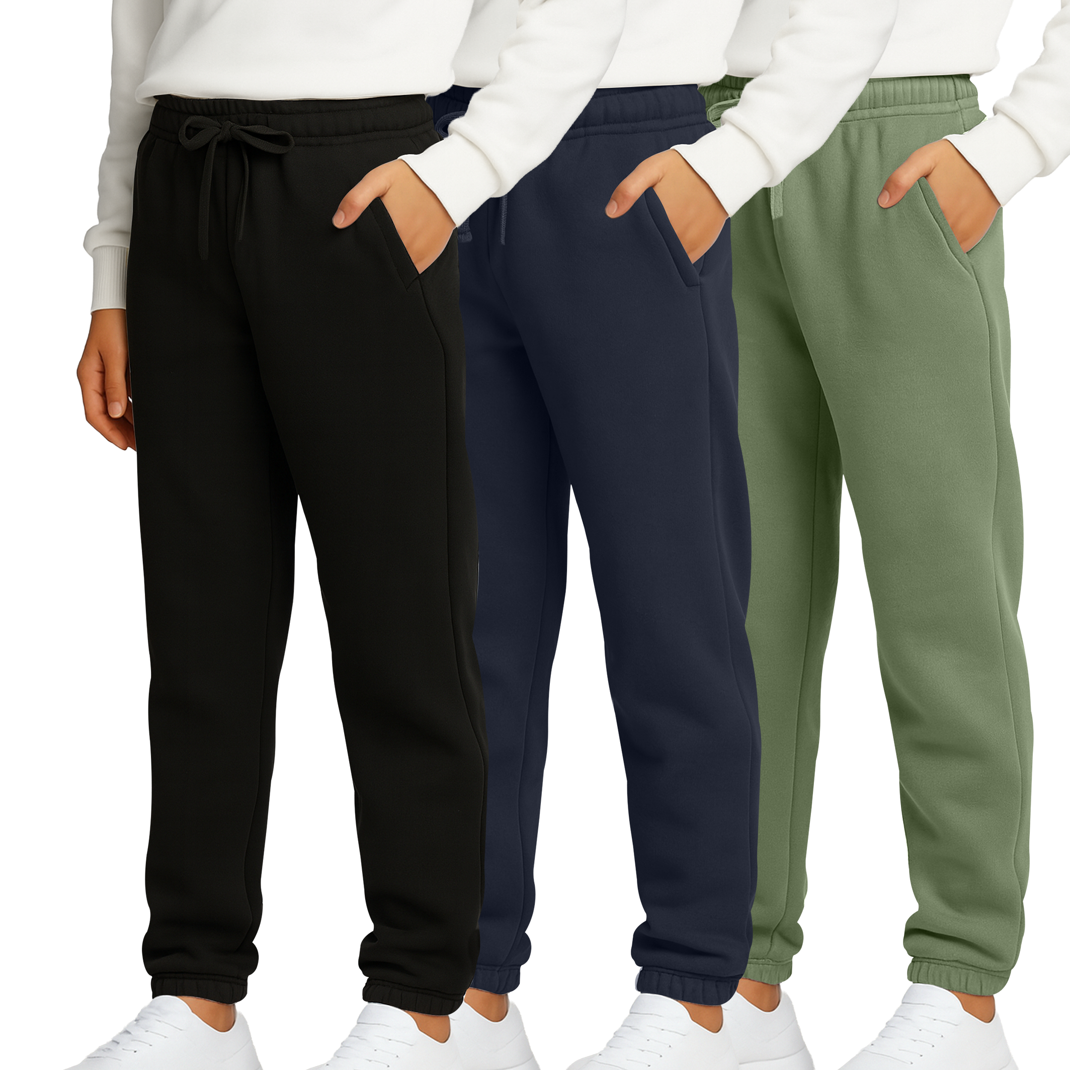 3 Pack: Boys' Tech Fleece Jogger Sweatpants