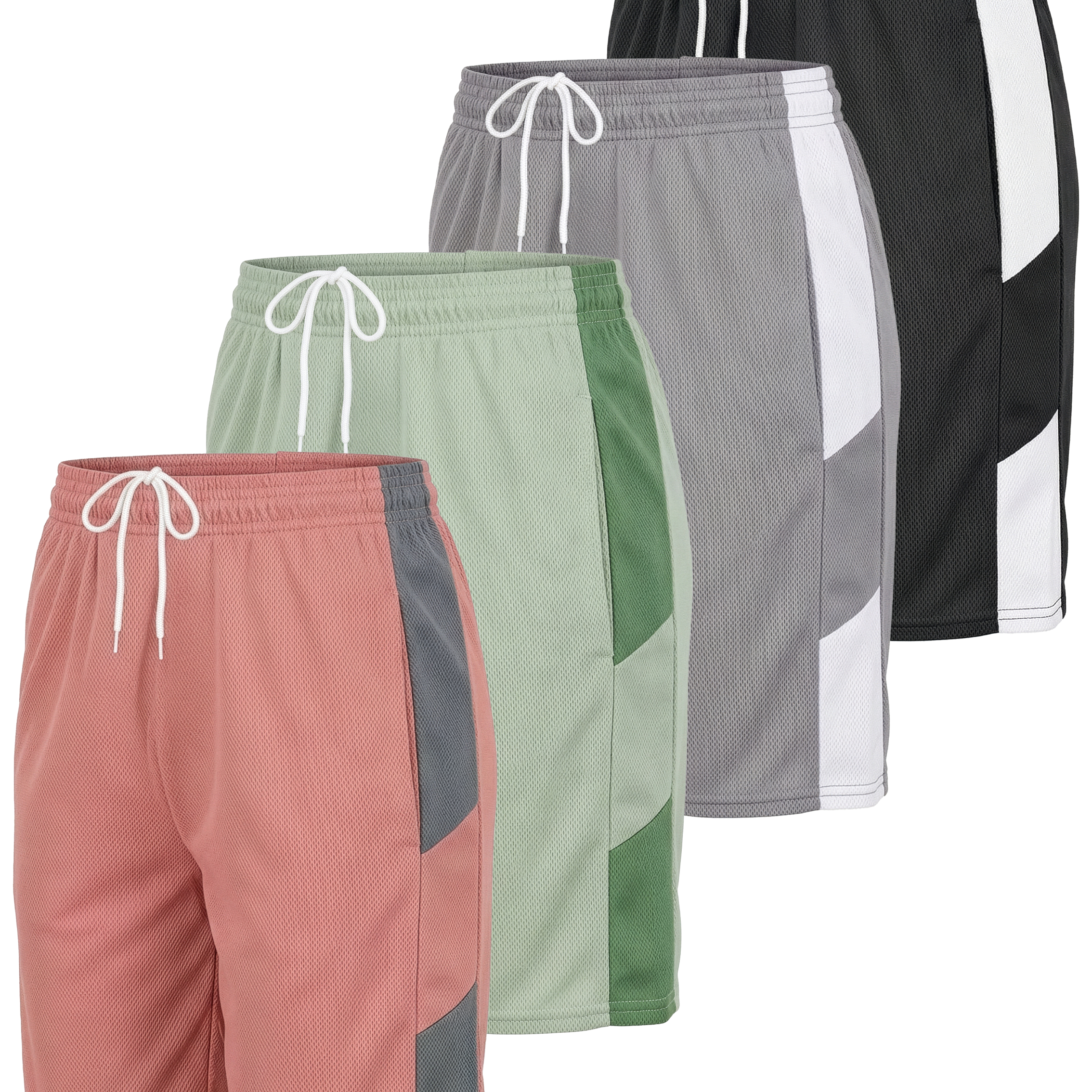4 Pack: Women's 7" Mesh Quick-Dry Bermuda Shorts