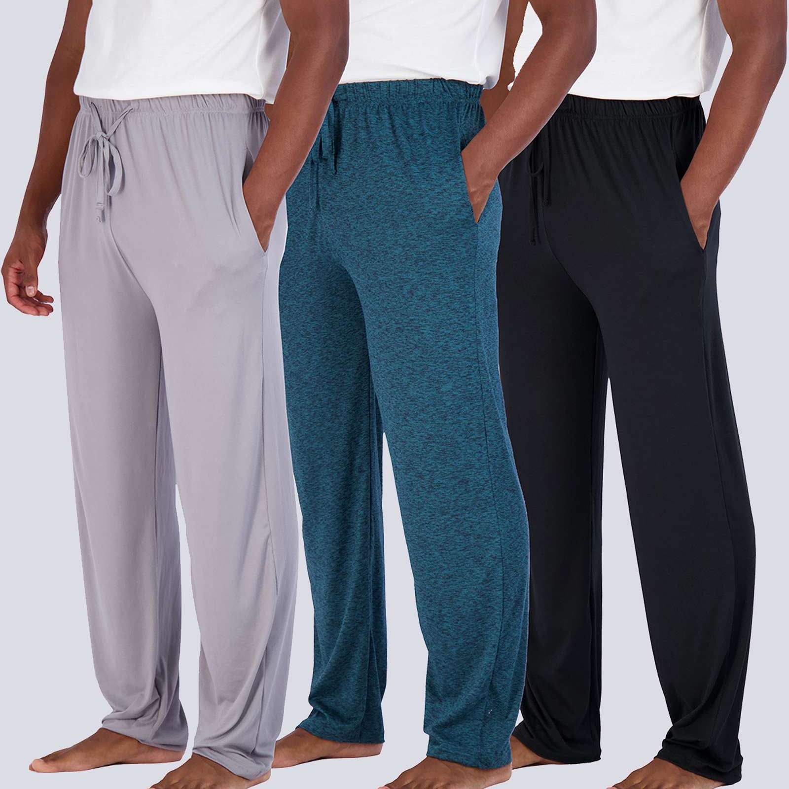 3 Pack: Mens Soft Pajama Lounge Pants