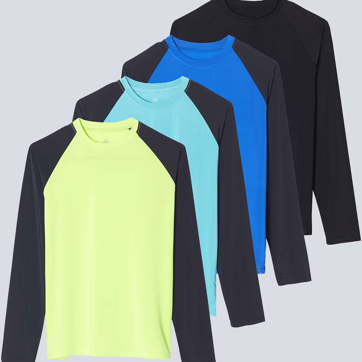 4 Pack: Women's Long Sleeve Rash Guard Shirt Swimwear UPF Sun Protection (Available In Plus Size)