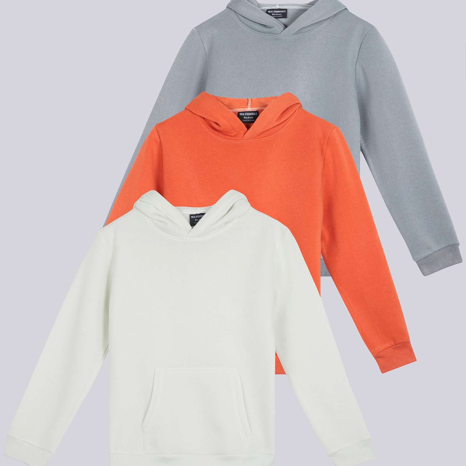 3 Pack: Girls Fleece Pullover Hoodie Sweatshirt