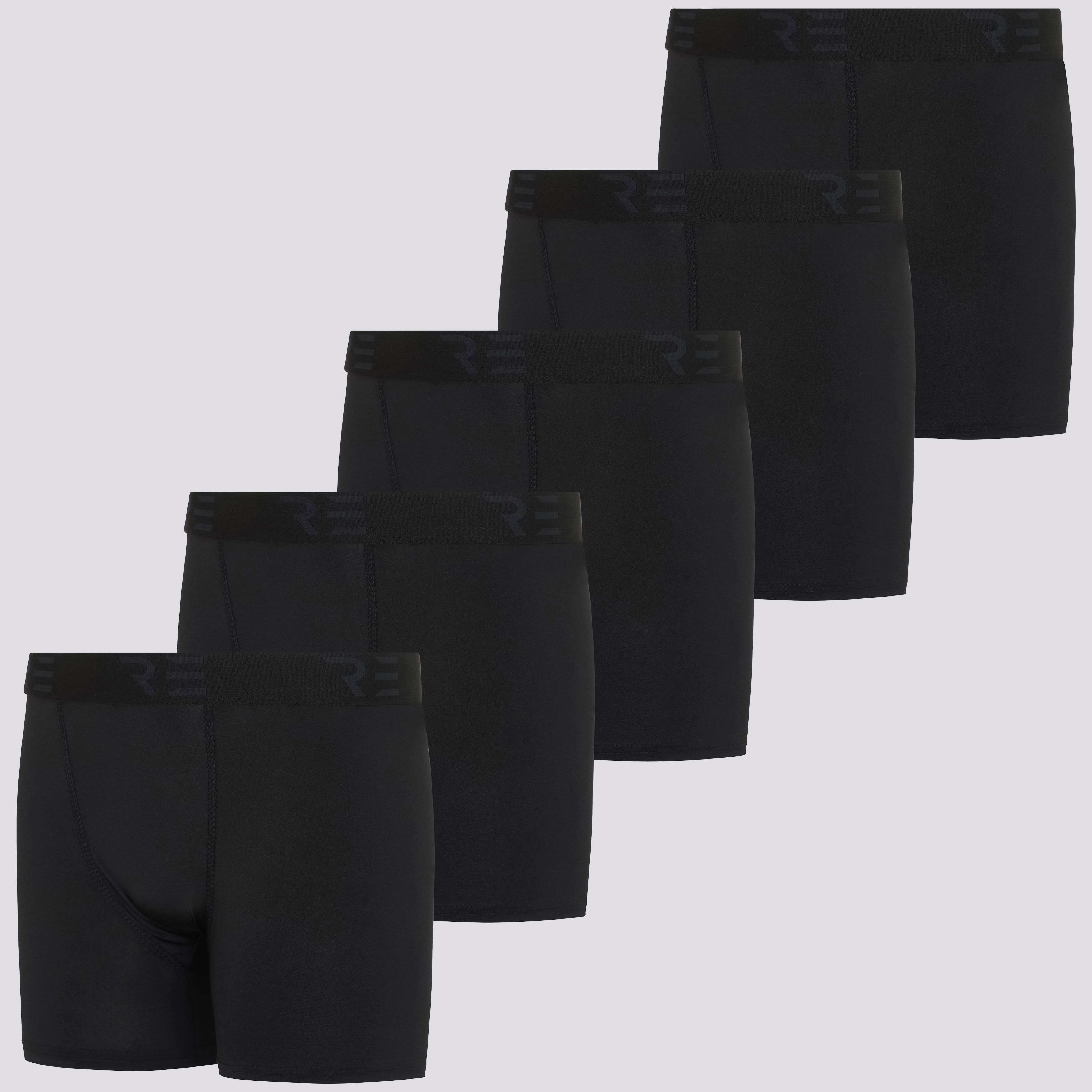 5 Pack: Boys Compression Shorts Underwear