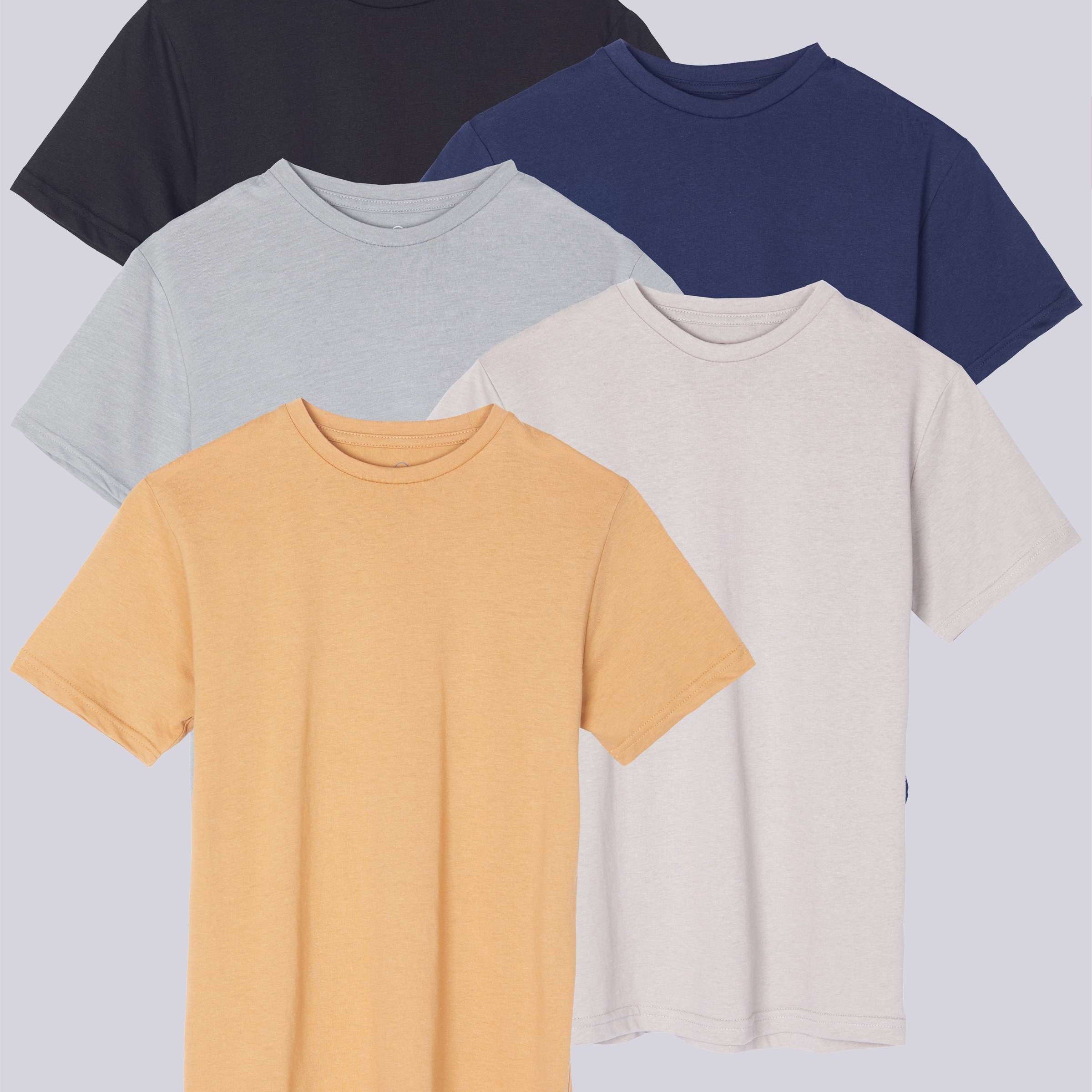 5 Pack: Boys' Cotton Short Sleeve T-Shirts