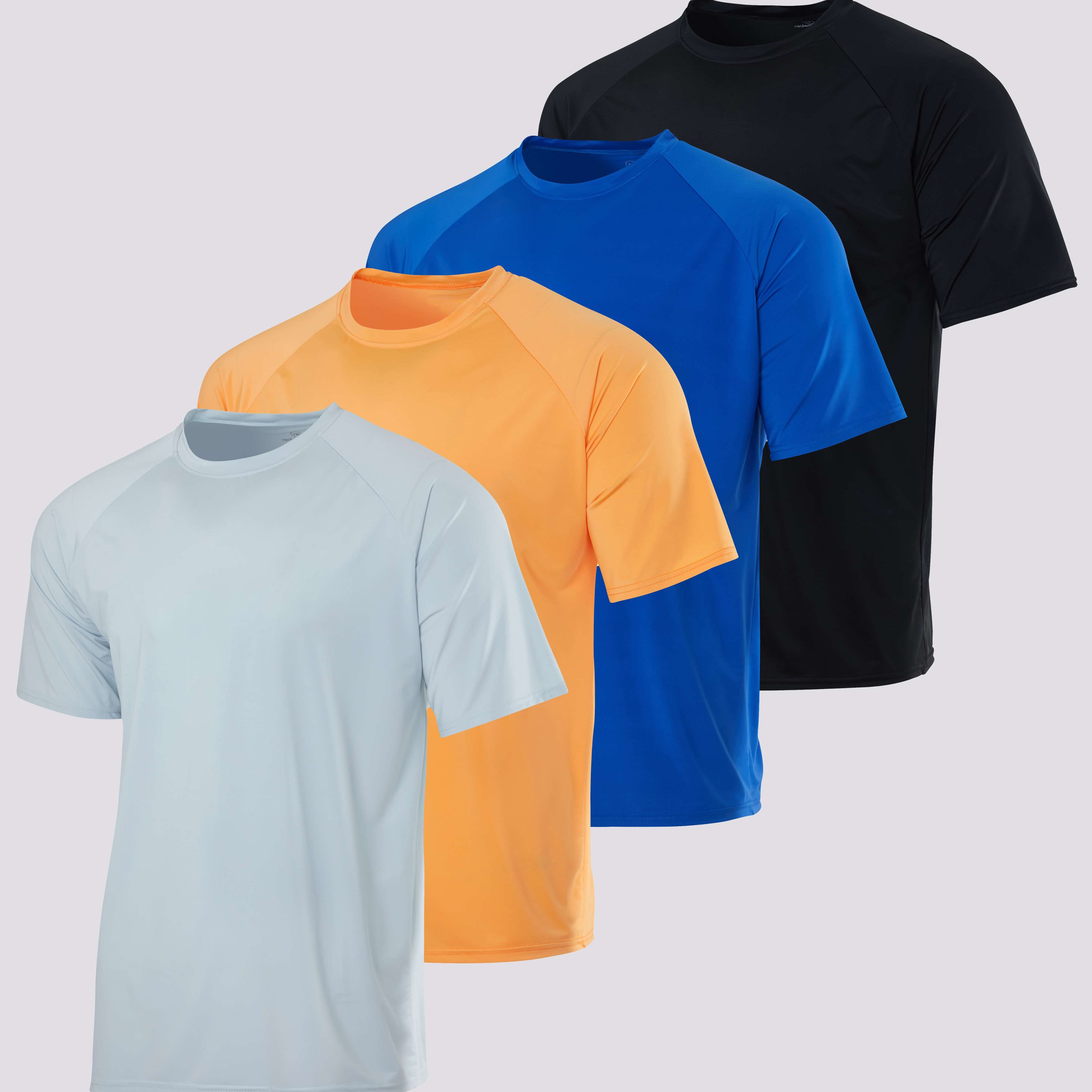 4-Pack: Boys Short Sleeve Quick Dry UPF 50+ Sun Protection Rash Guard Shirt û Swimwear Surf Top for Boys