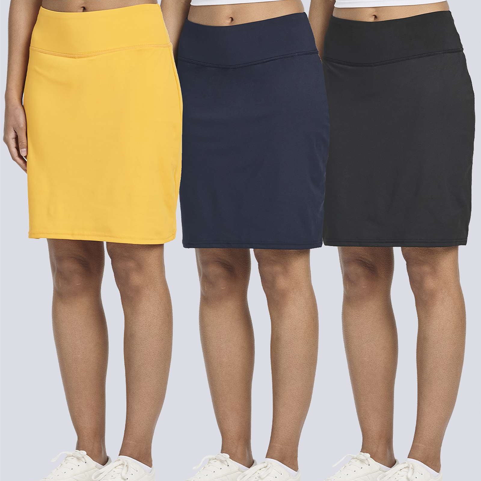 3 Pack: Women's 20" Golf Skirts with Pockets