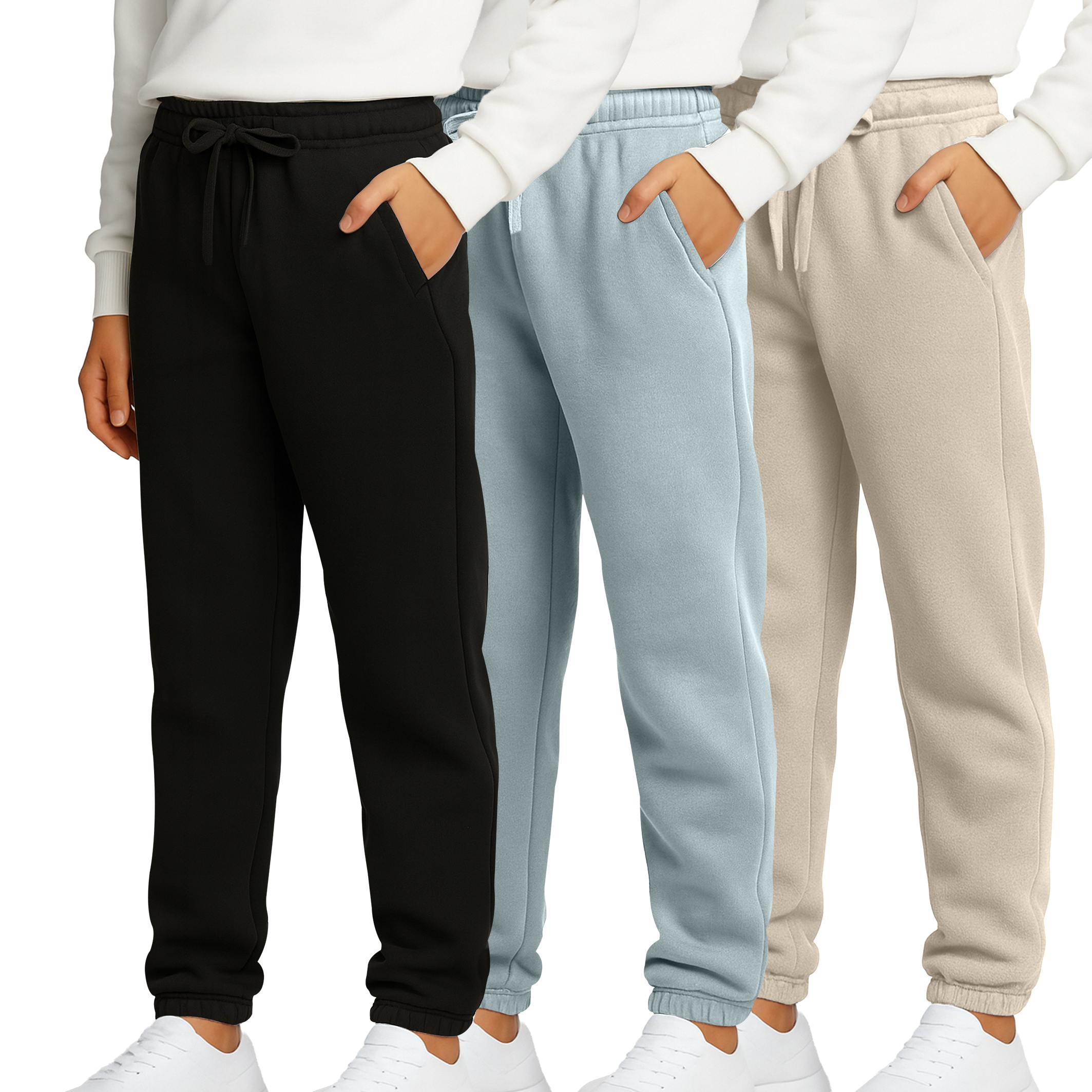 3 Pack: Boys' Tech Fleece Jogger Sweatpants