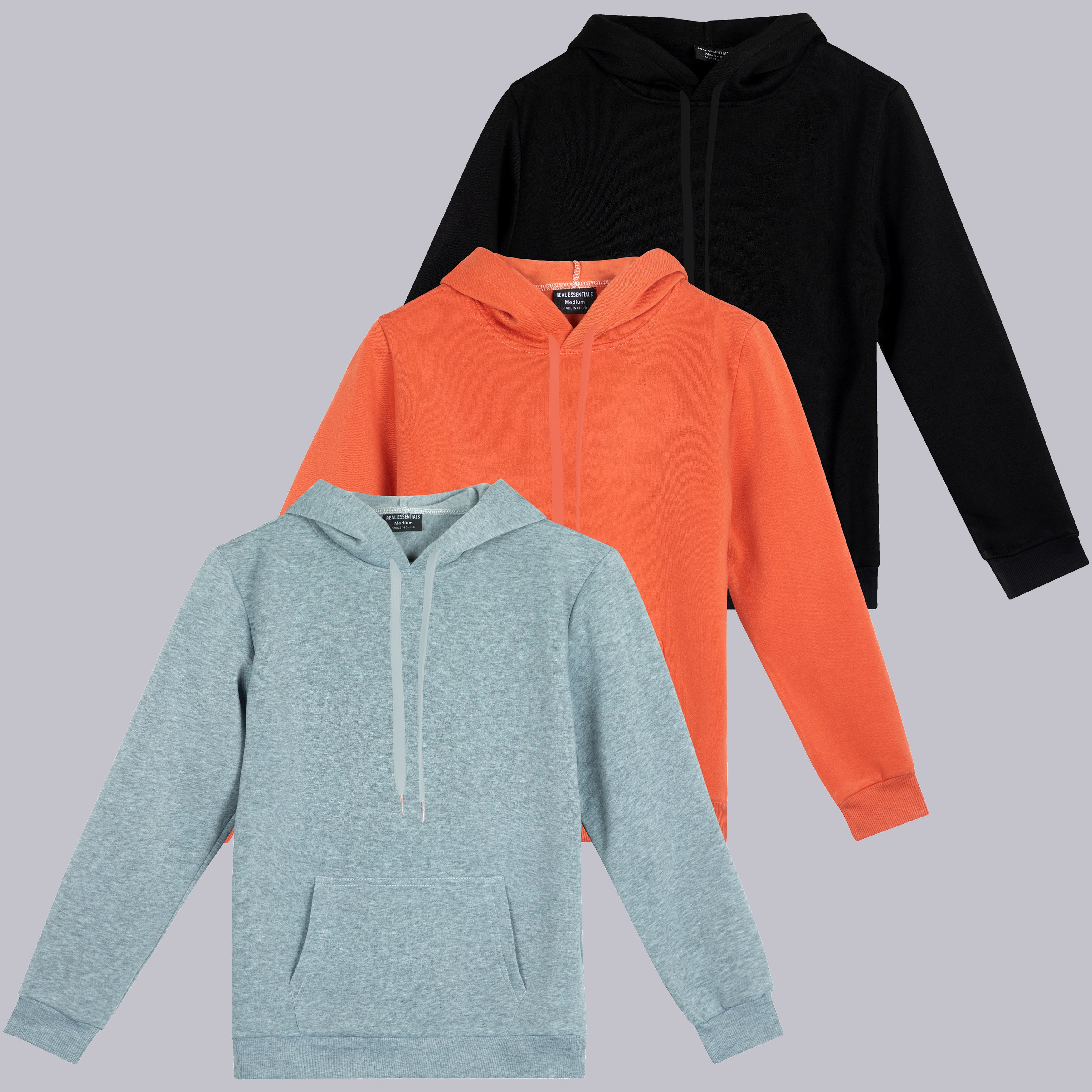 3 Pack: Womens Fleece Pullover Hoodie Sweatshirt