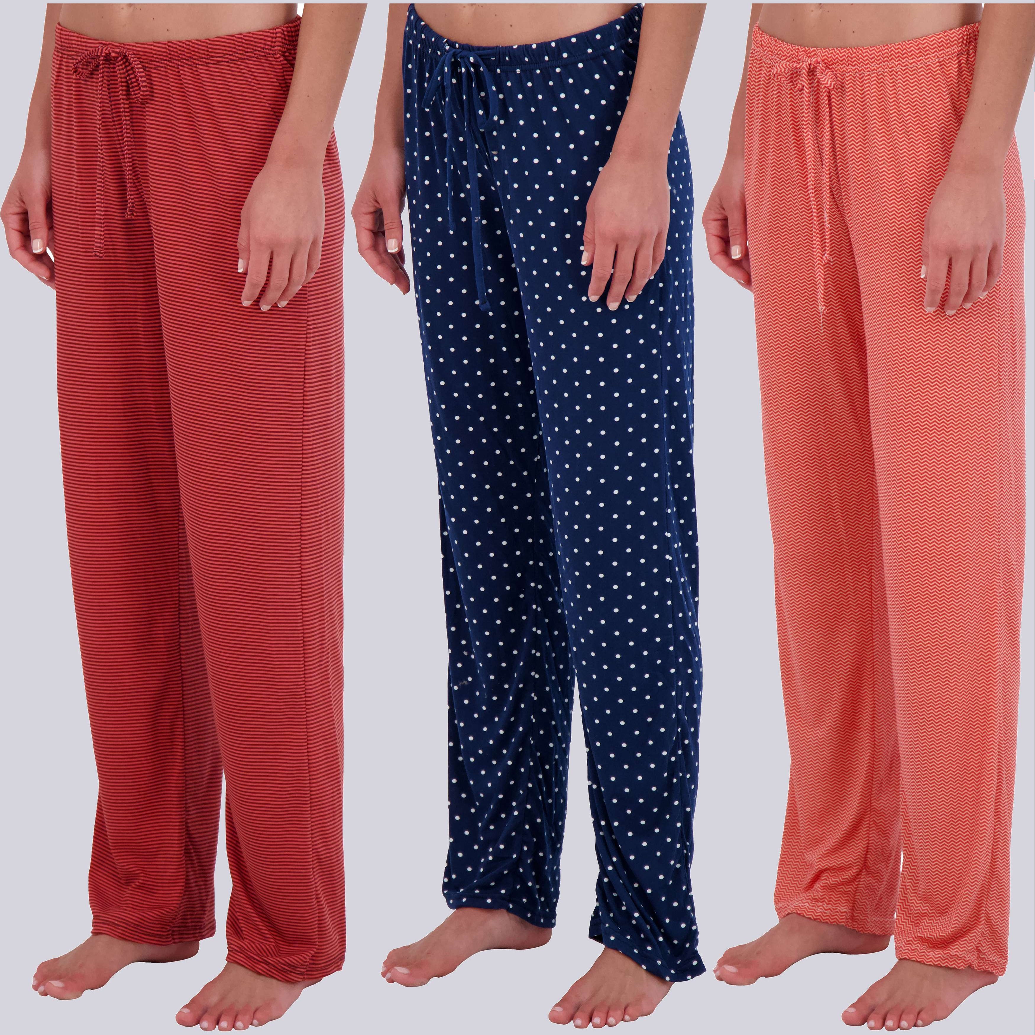3 Pack: Women's Ultra-Soft Pajama Pants