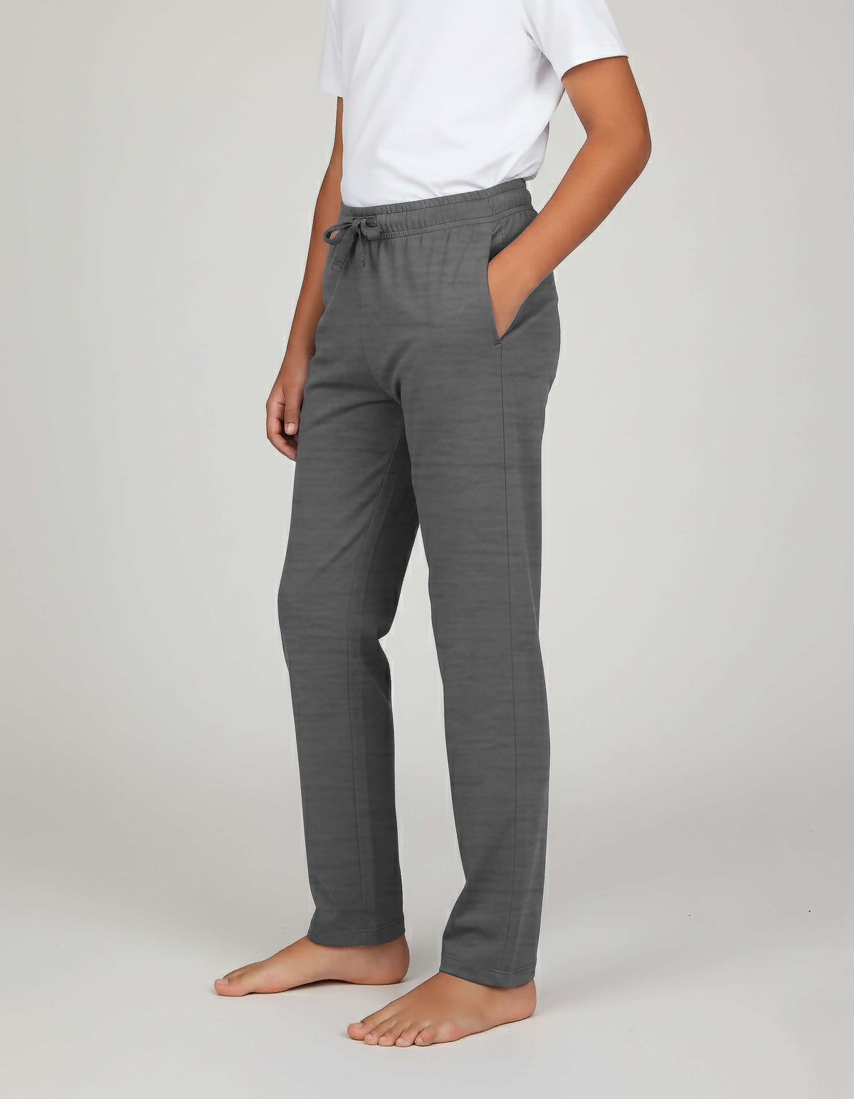 Real Essentials 3 Pack Boys' Pajama Sweatpants Joggers Open Bottom Kids Teens PJs Sweats - Set 2