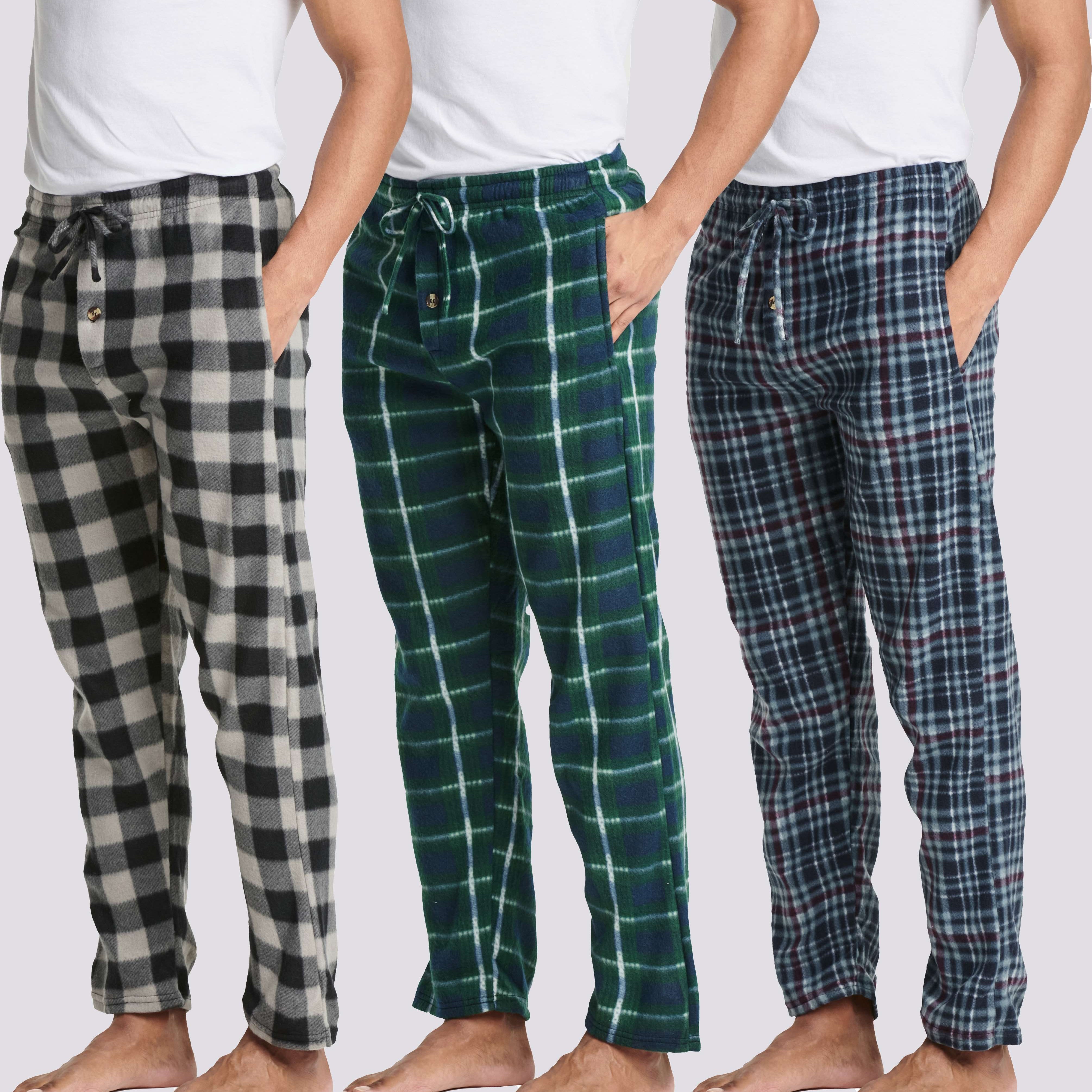 3 Pack: Mens Fleece Pajama Pants