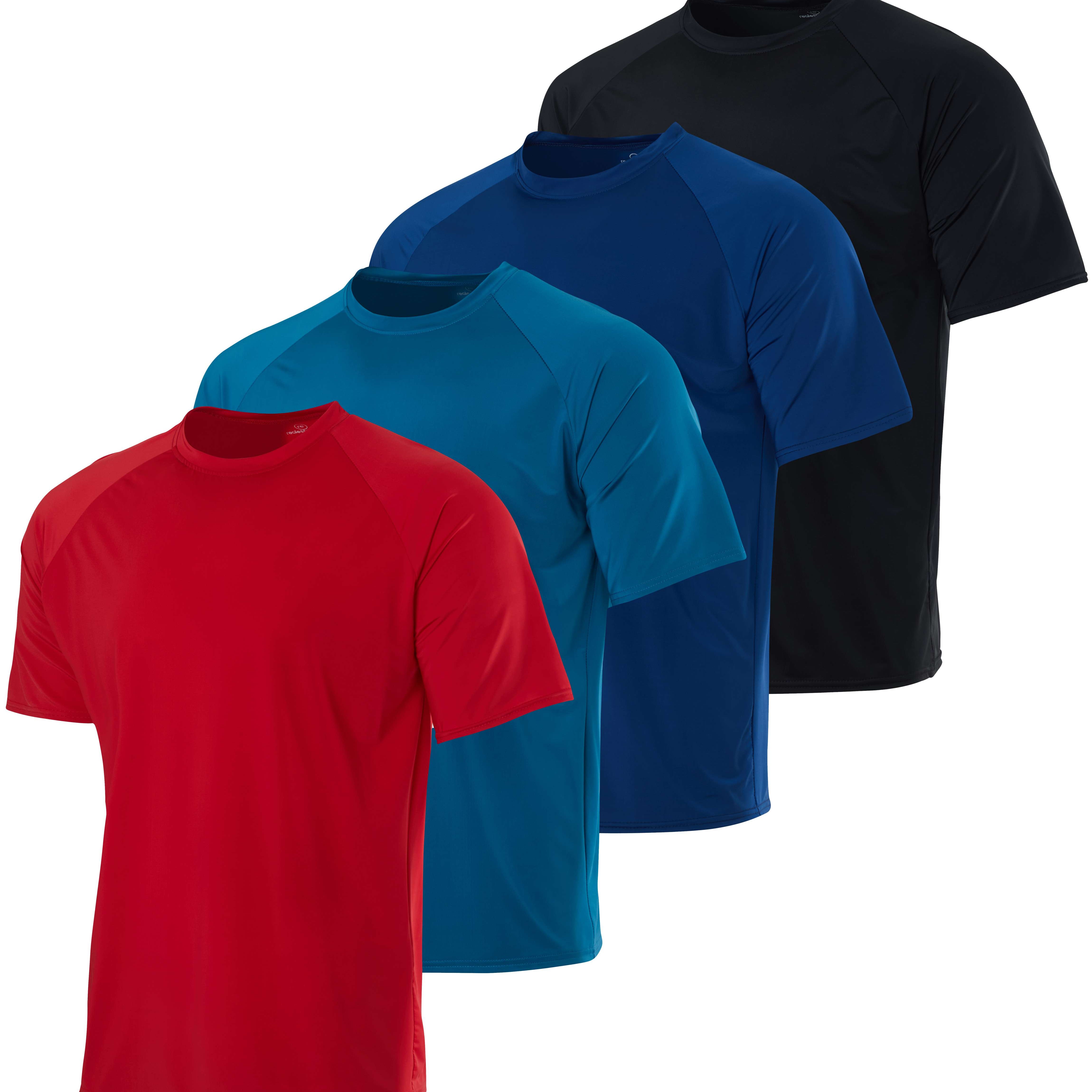 4-Pack: Boys Short Sleeve Quick Dry UPF 50+ Sun Protection Rash Guard Shirt ? Swimwear Surf Top for Boys