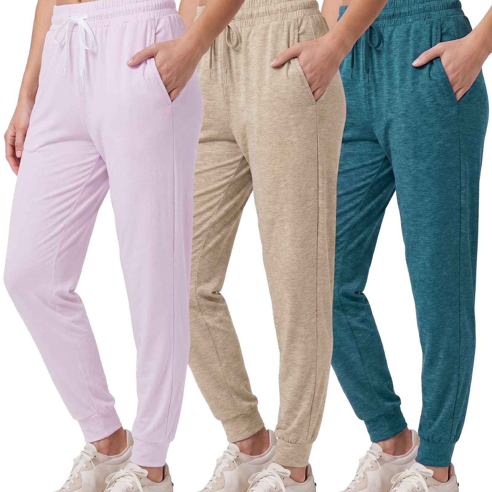 3 Pack: Womens Ultra-Soft Lounge Joggers