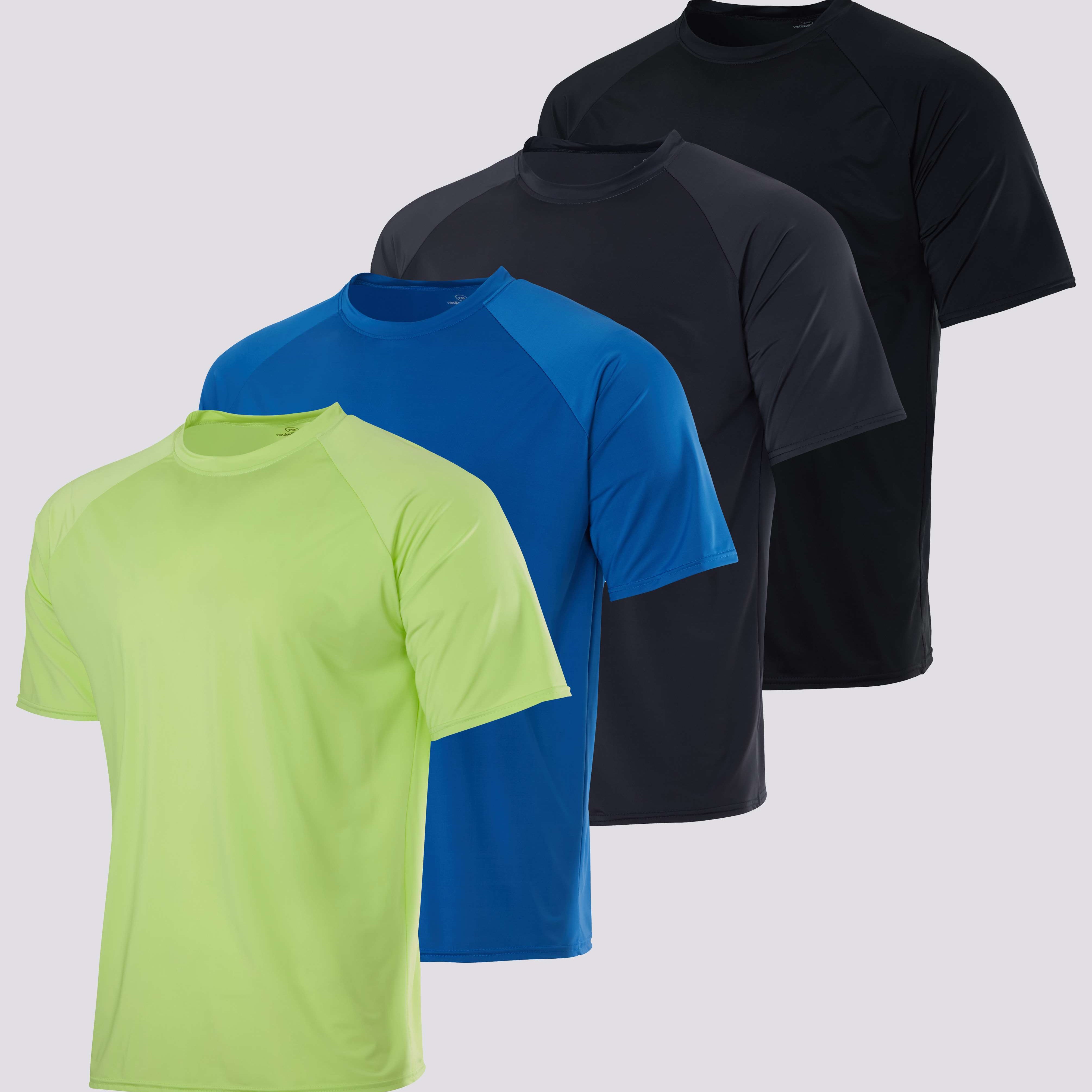 4-Pack: Boys Short Sleeve Quick Dry UPF 50+ Sun Protection Rash Guard Shirt û Swimwear Surf Top for Boys