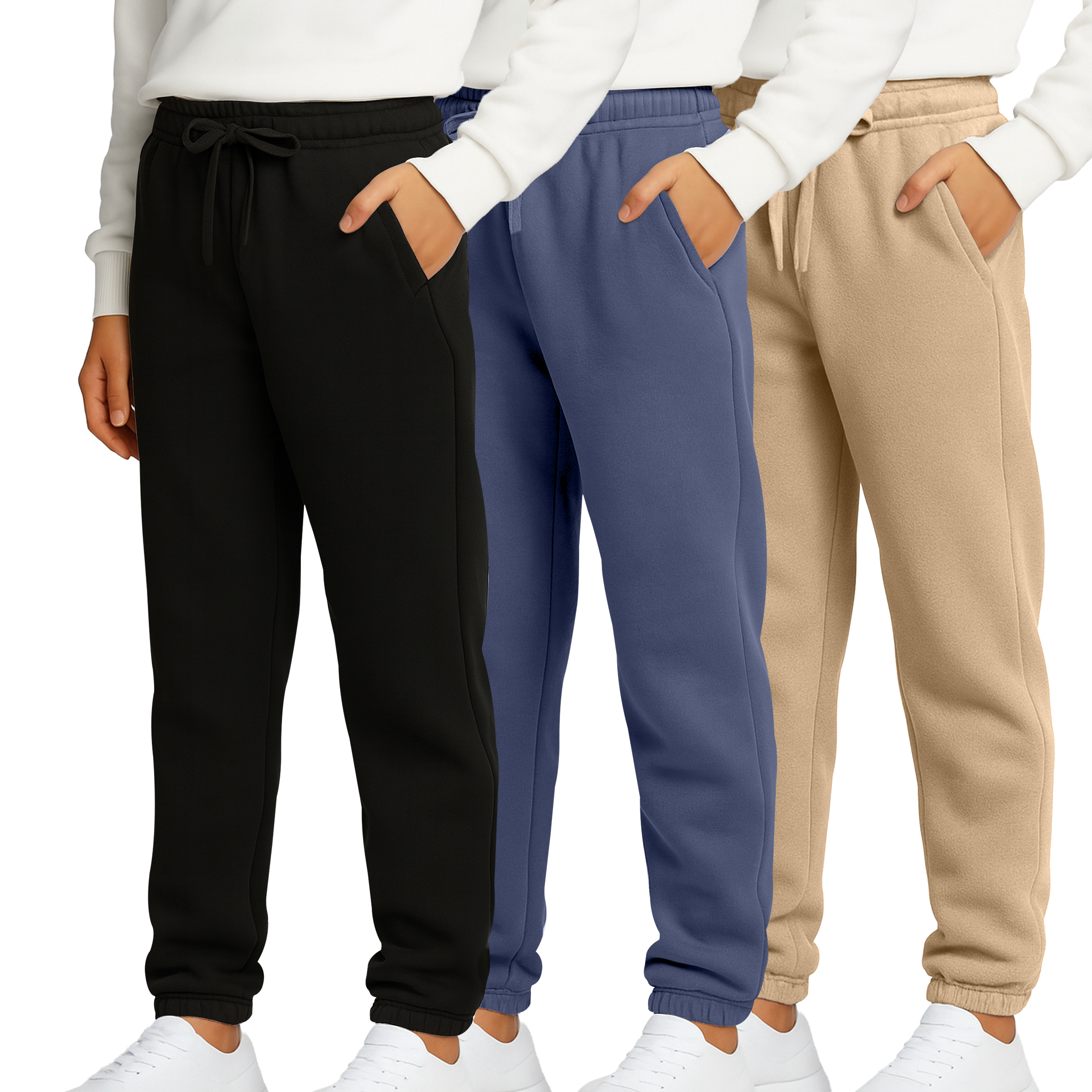 3 Pack: Boys' Tech Fleece Jogger Sweatpants