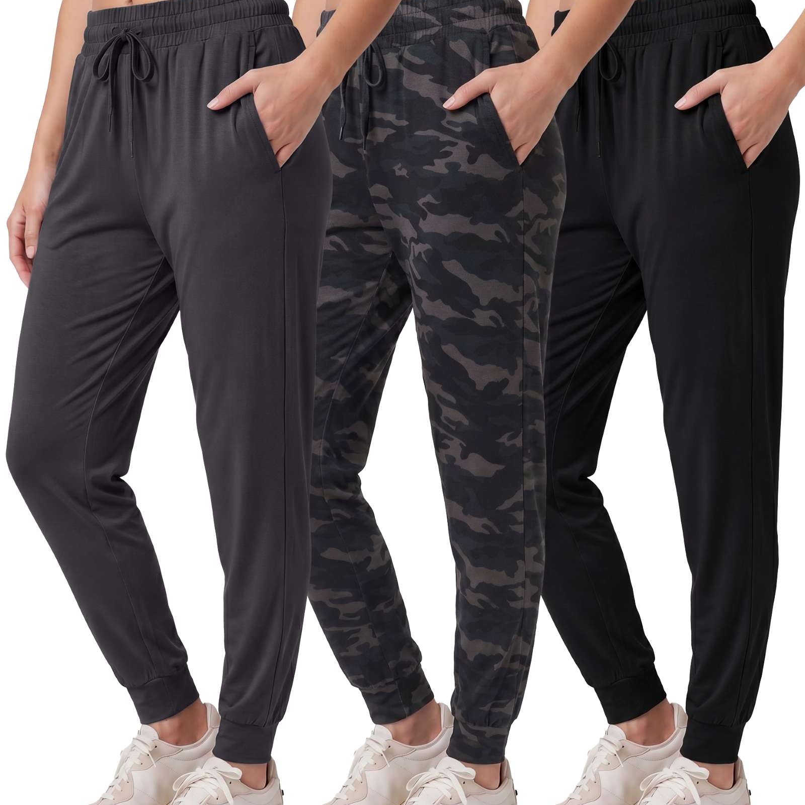 3 Pack: Womens Ultra-Soft Lounge Joggers