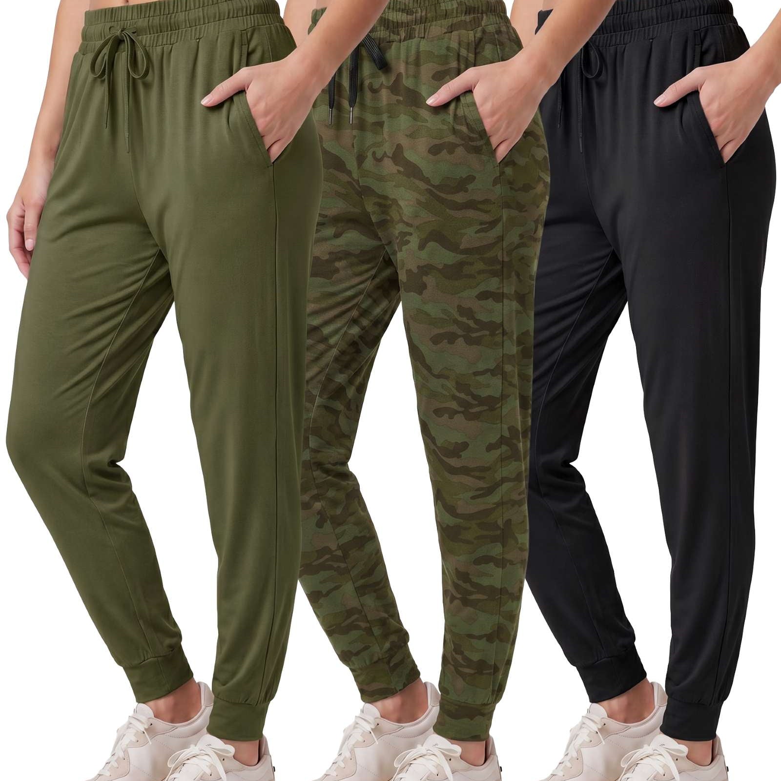 3 Pack: Womens Ultra-Soft Lounge Joggers