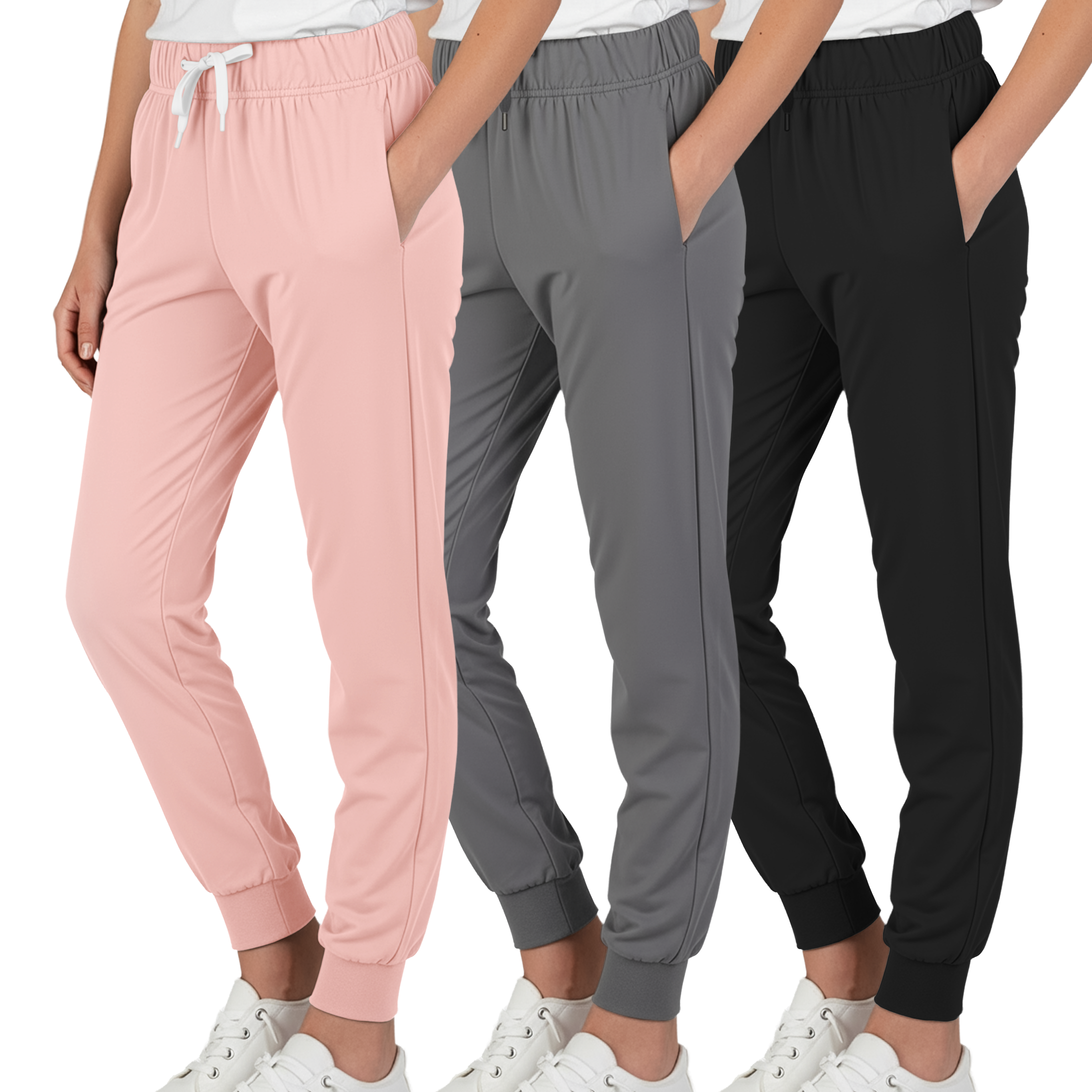 3 Pack: Girls Super-Soft Lounge Jogger Sweatpants