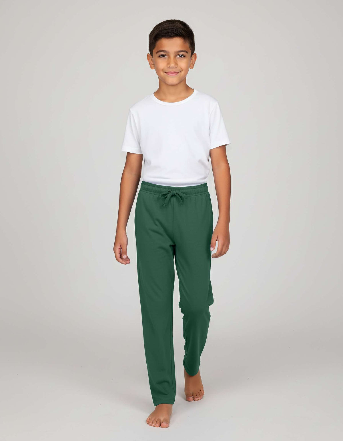 Real Essentials 3 Pack Boys' Pajama Sweatpants Joggers Open Bottom Kids Teens PJs Sweats - Set 6